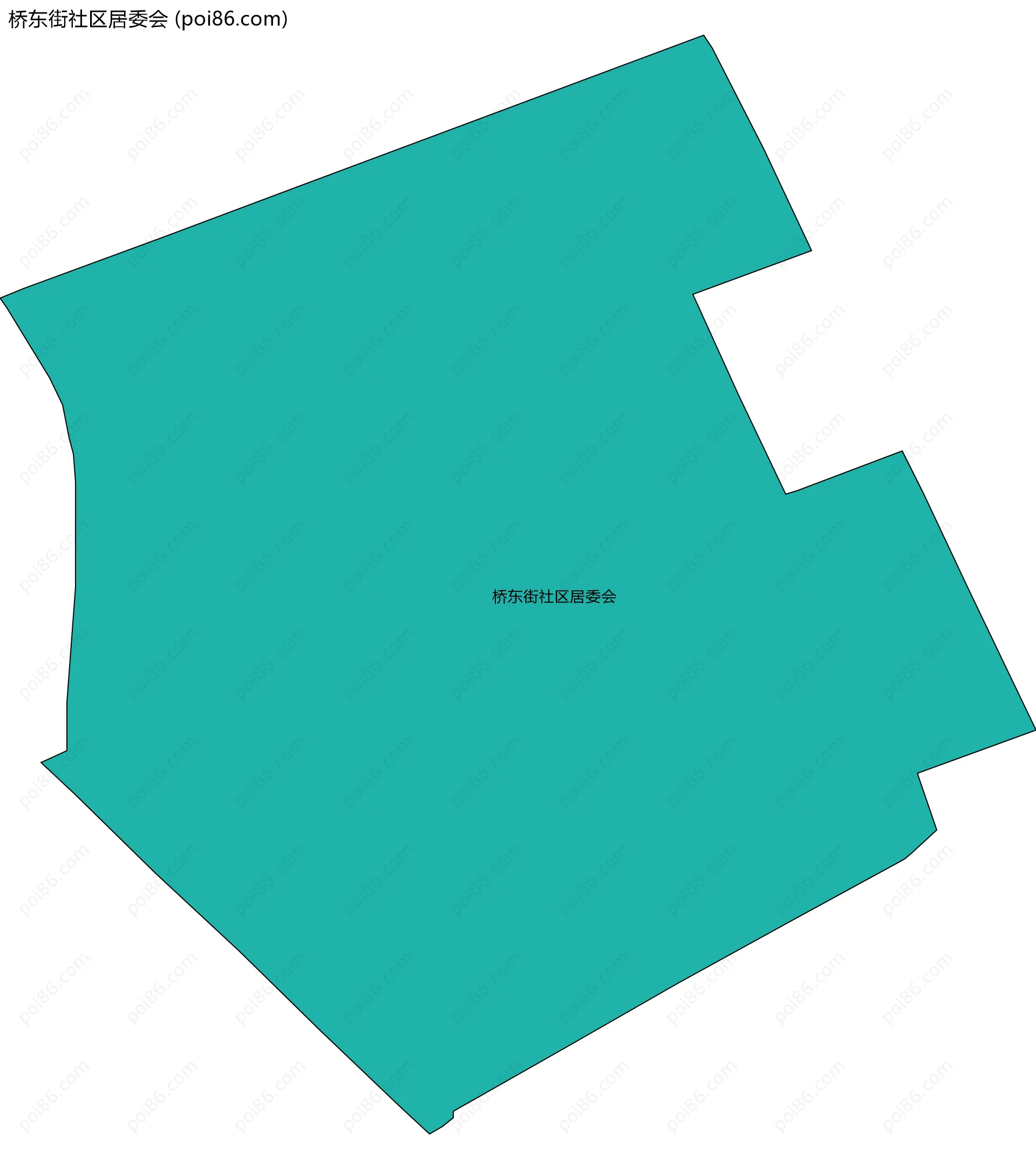 桥东街社区居委会边界地图