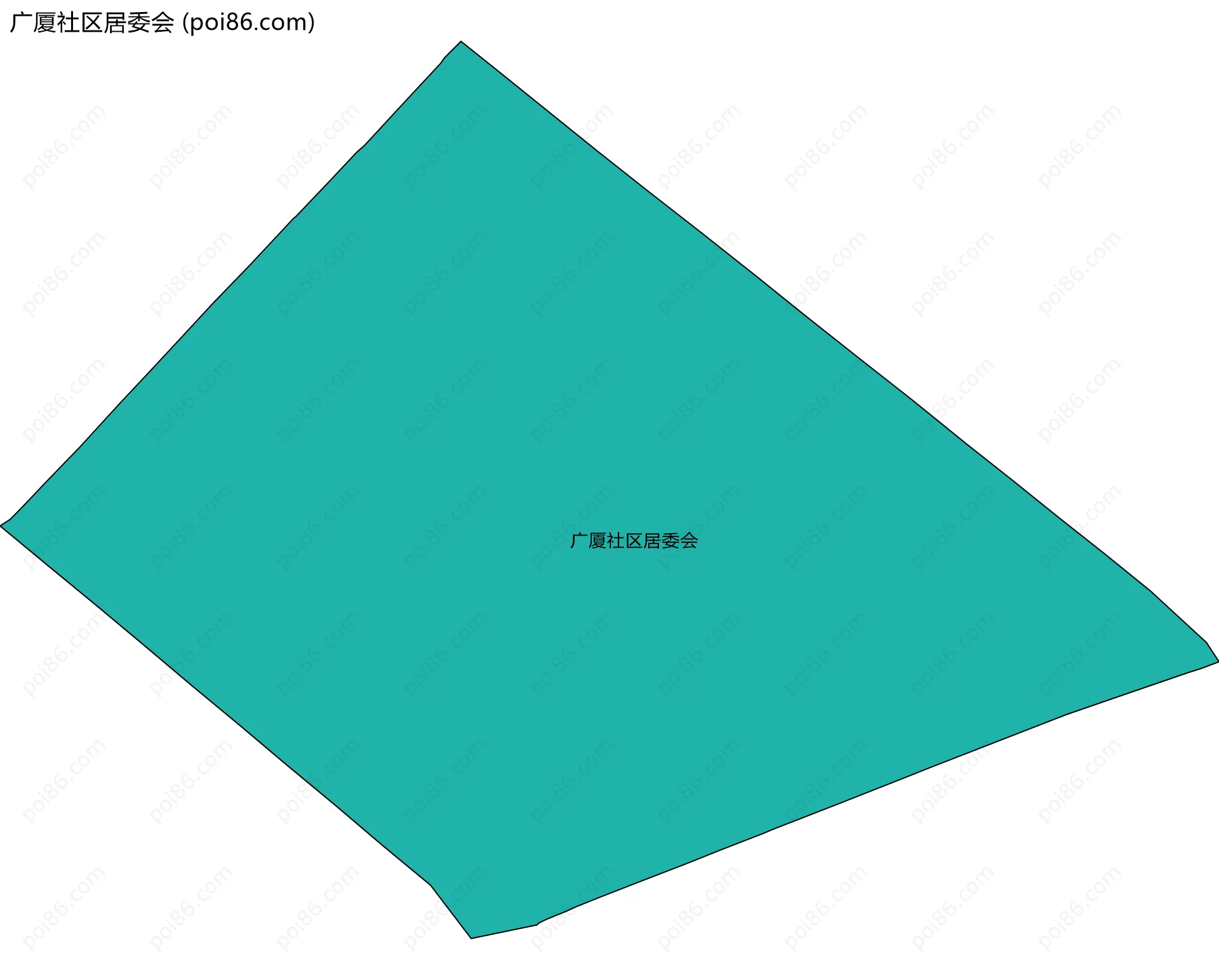 广厦社区居委会边界地图