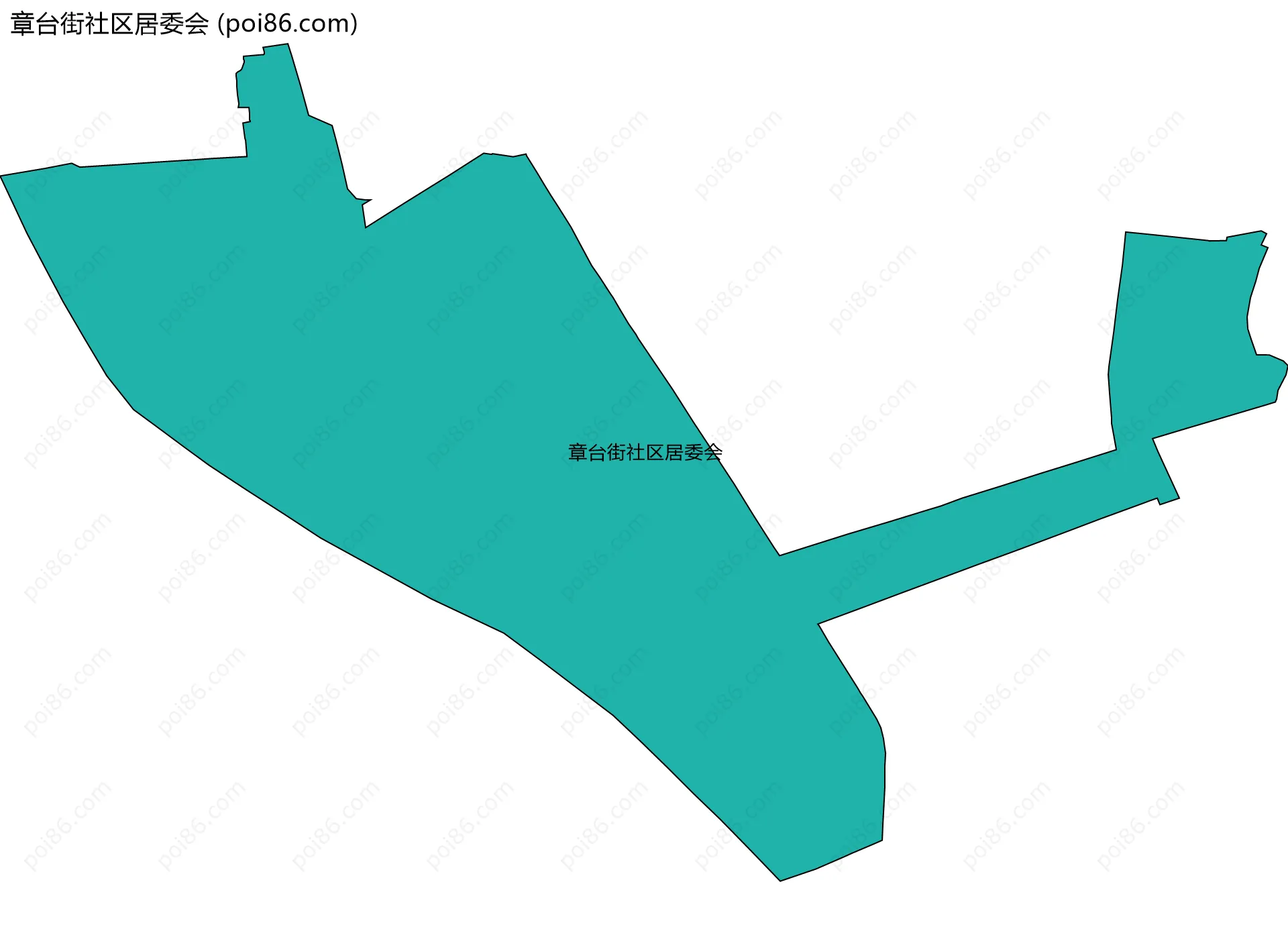 章台街社区居委会边界地图