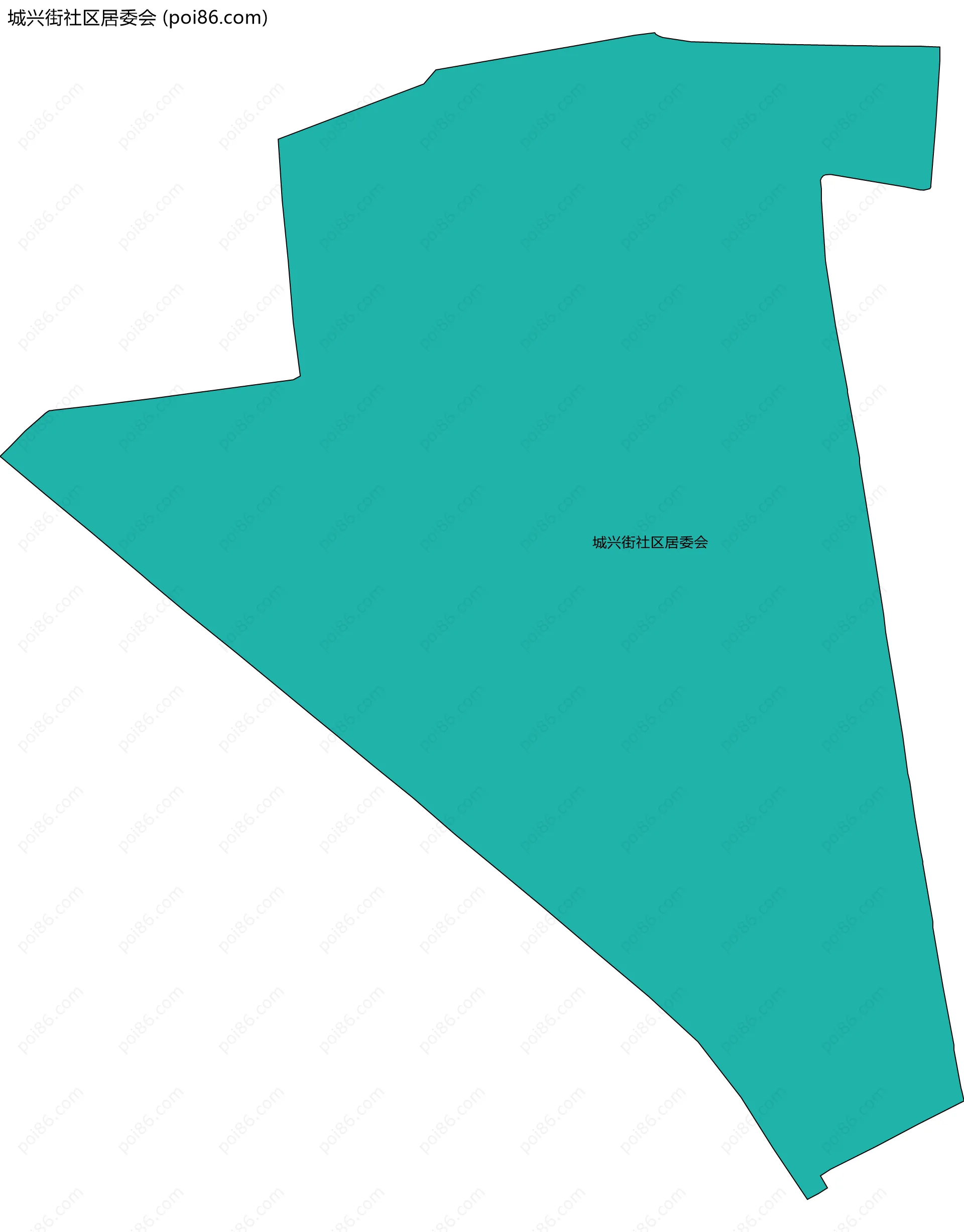 城兴街社区居委会边界地图