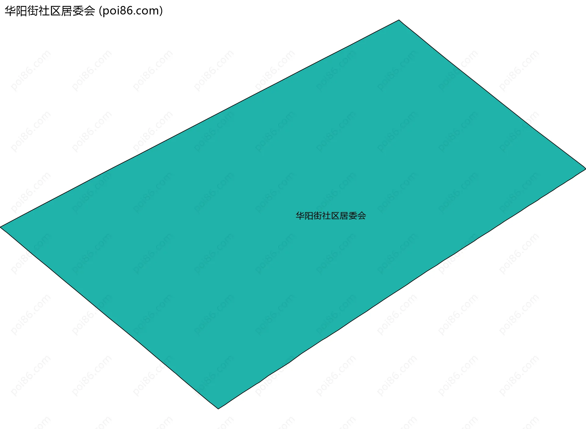华阳街社区居委会边界地图