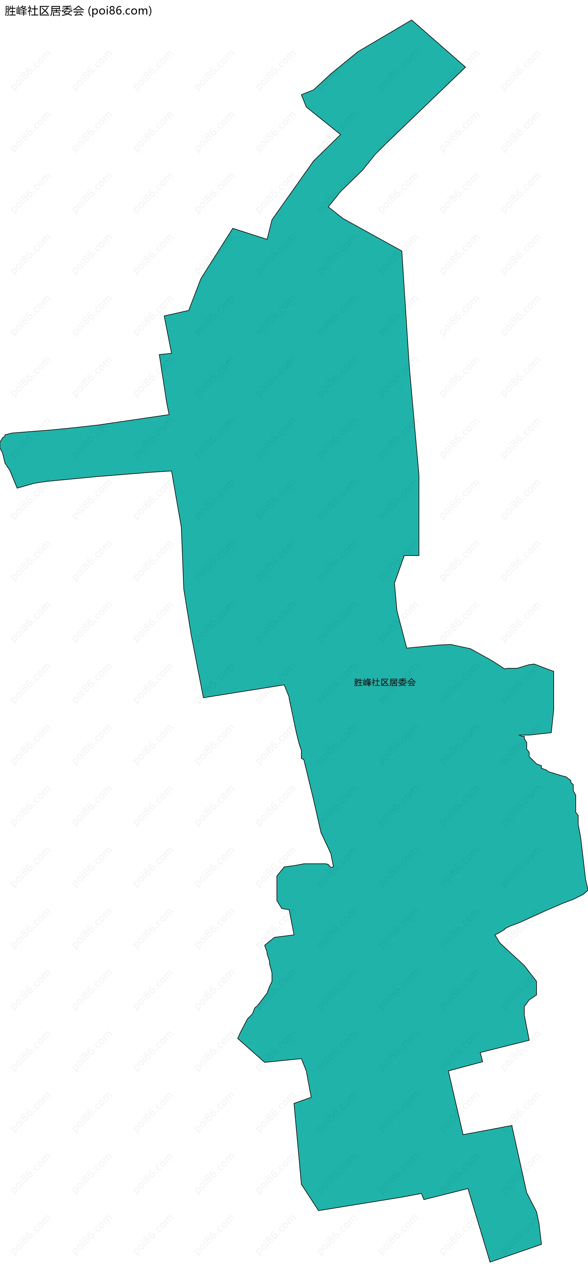 胜峰社区居委会边界地图