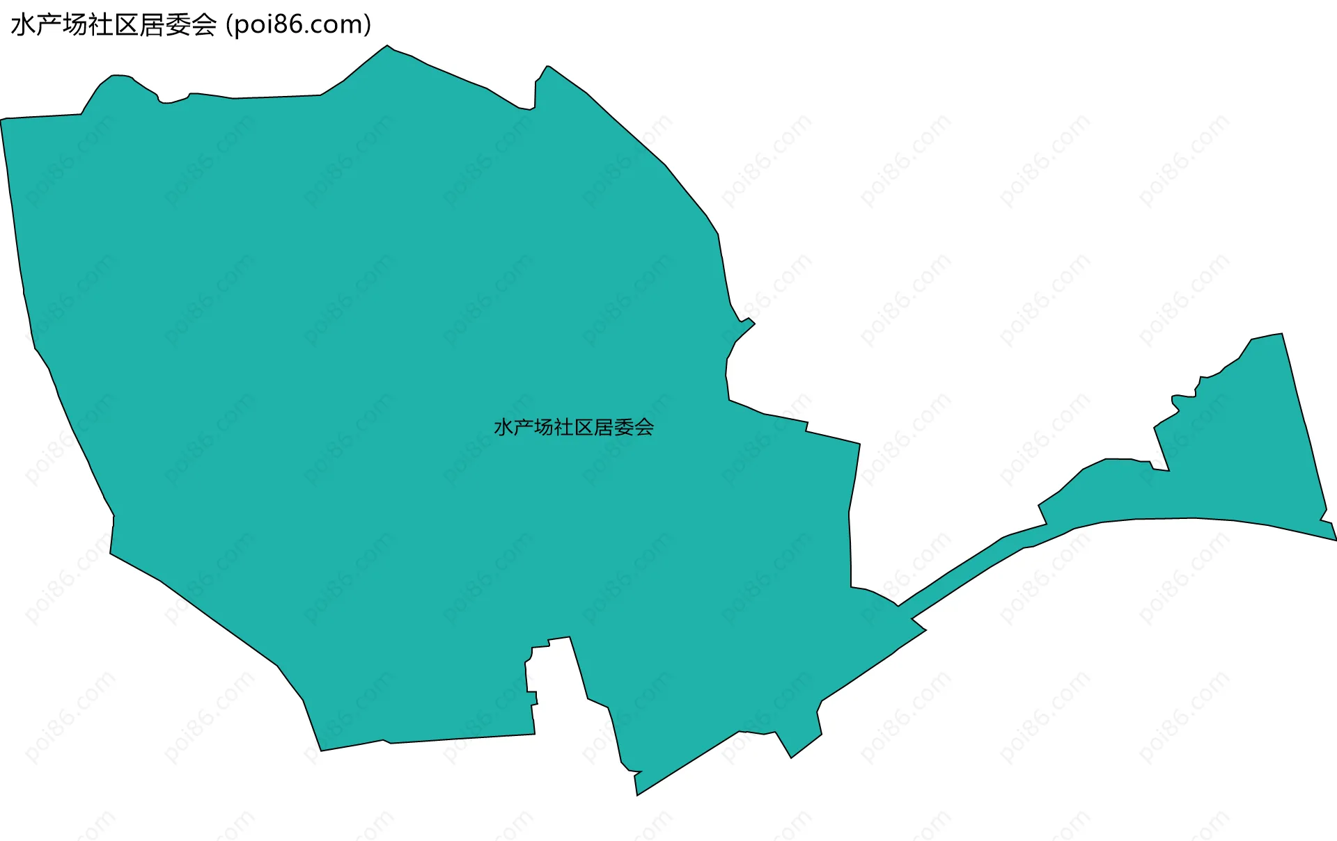 水产场社区居委会边界地图