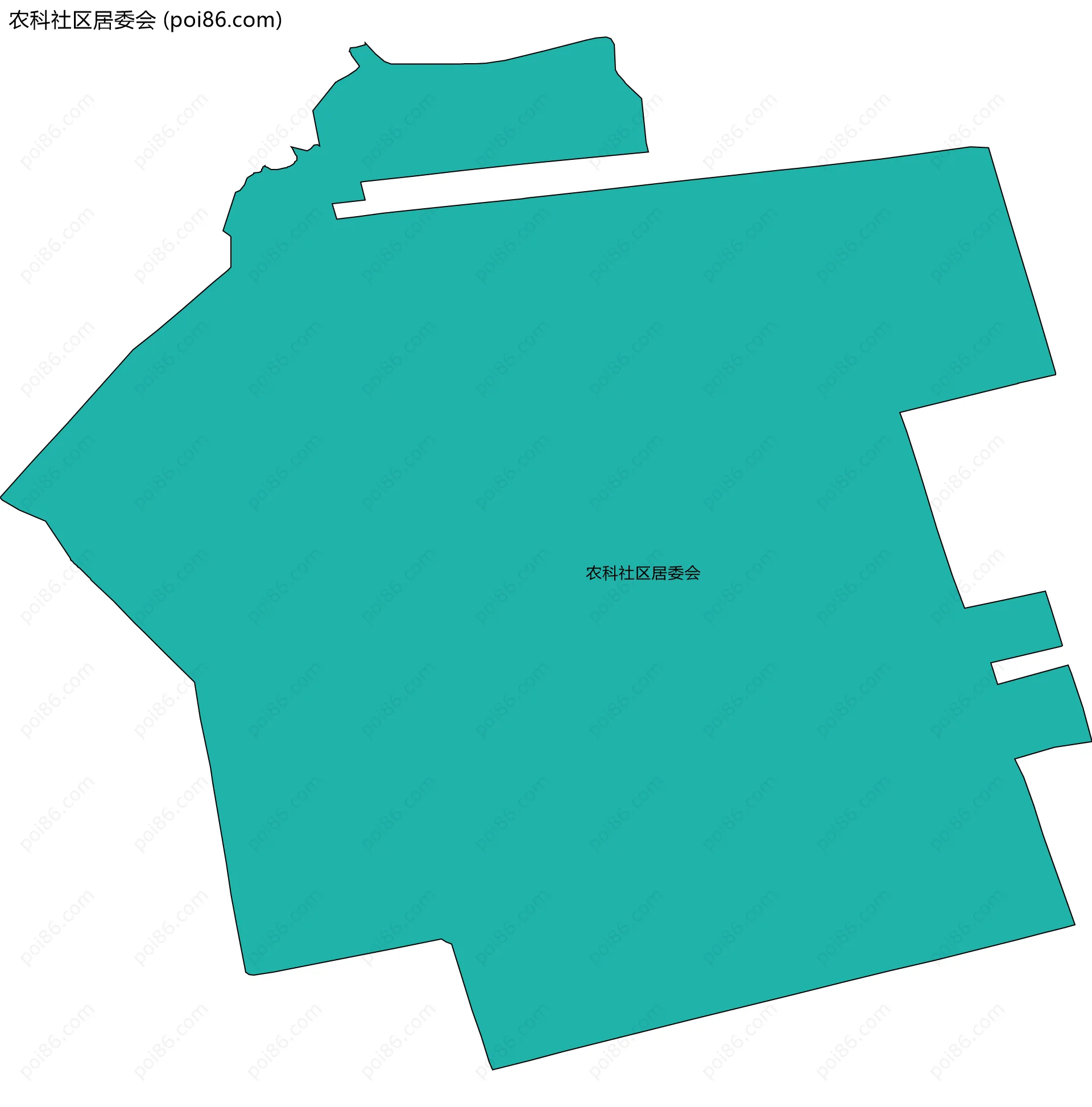 农科社区居委会边界地图