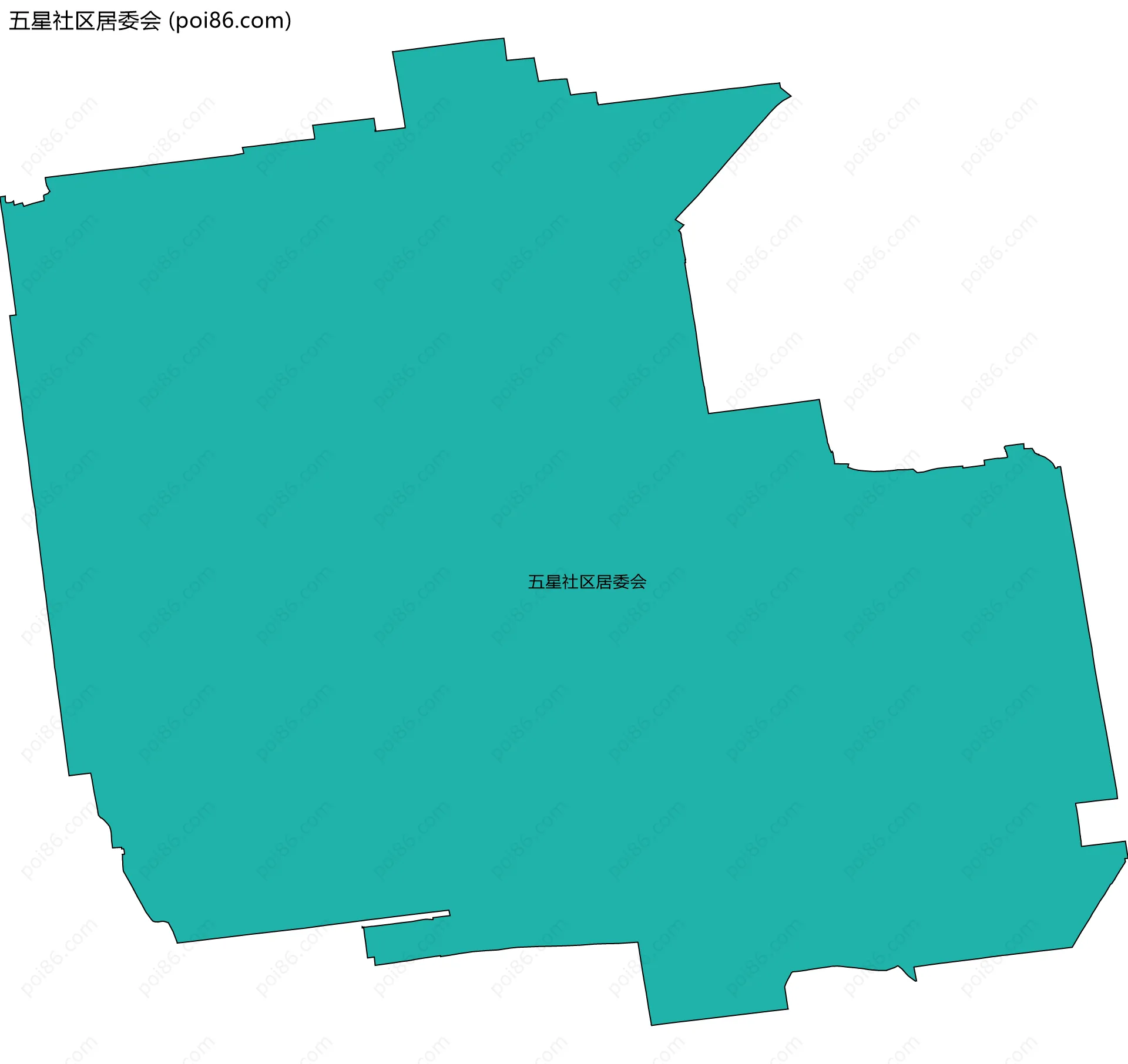 五星社区居委会边界地图