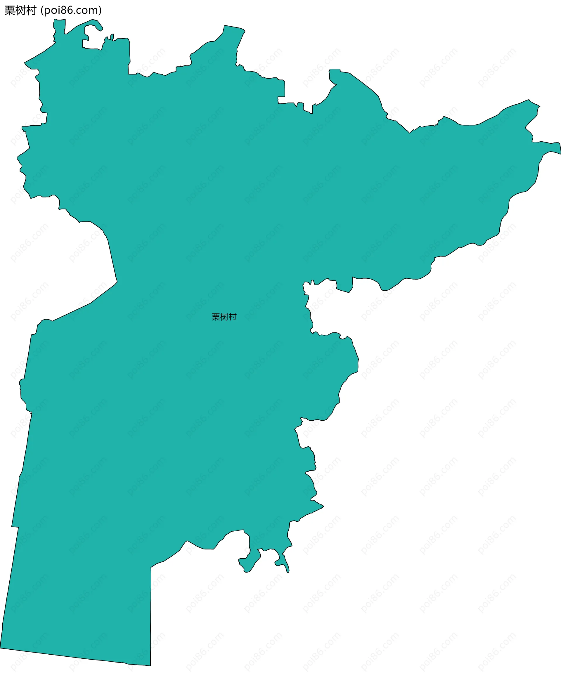 栗树村边界地图