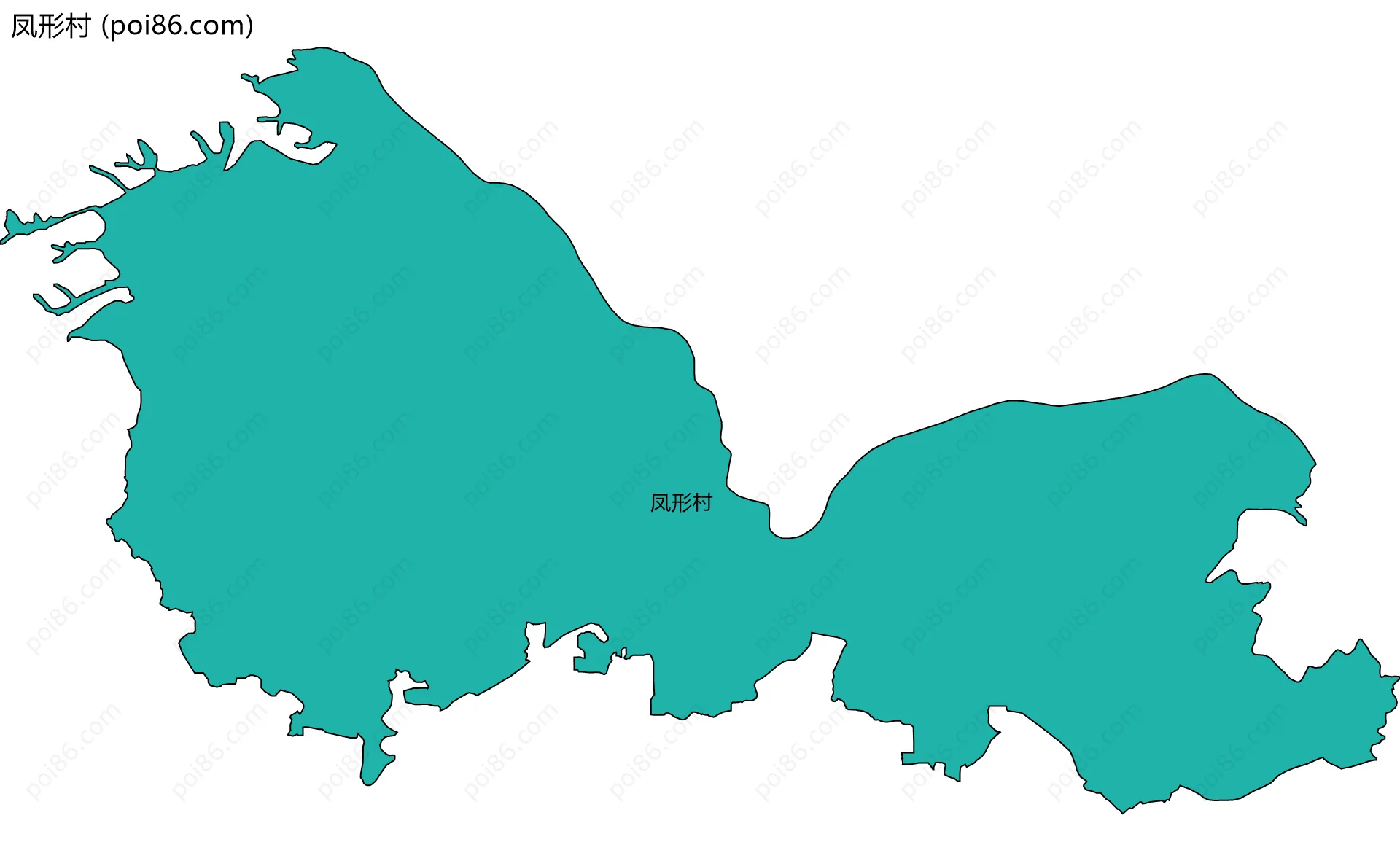 凤形村边界地图