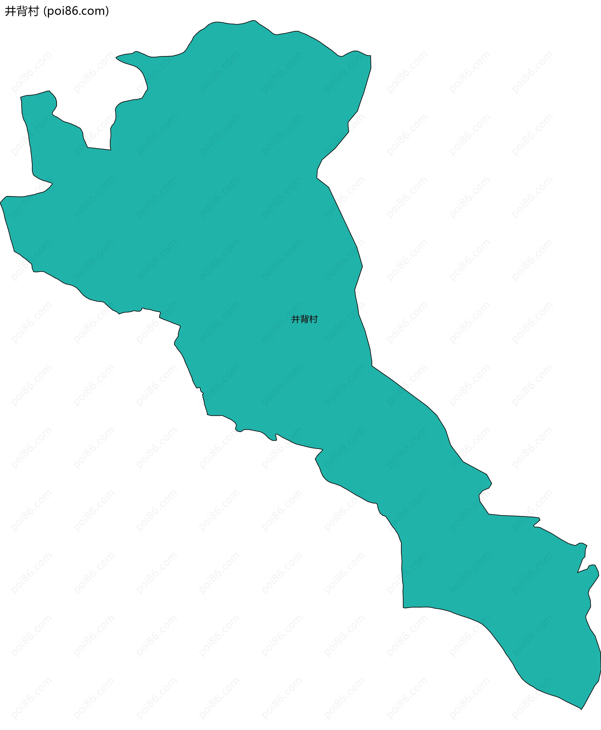 井背村边界地图