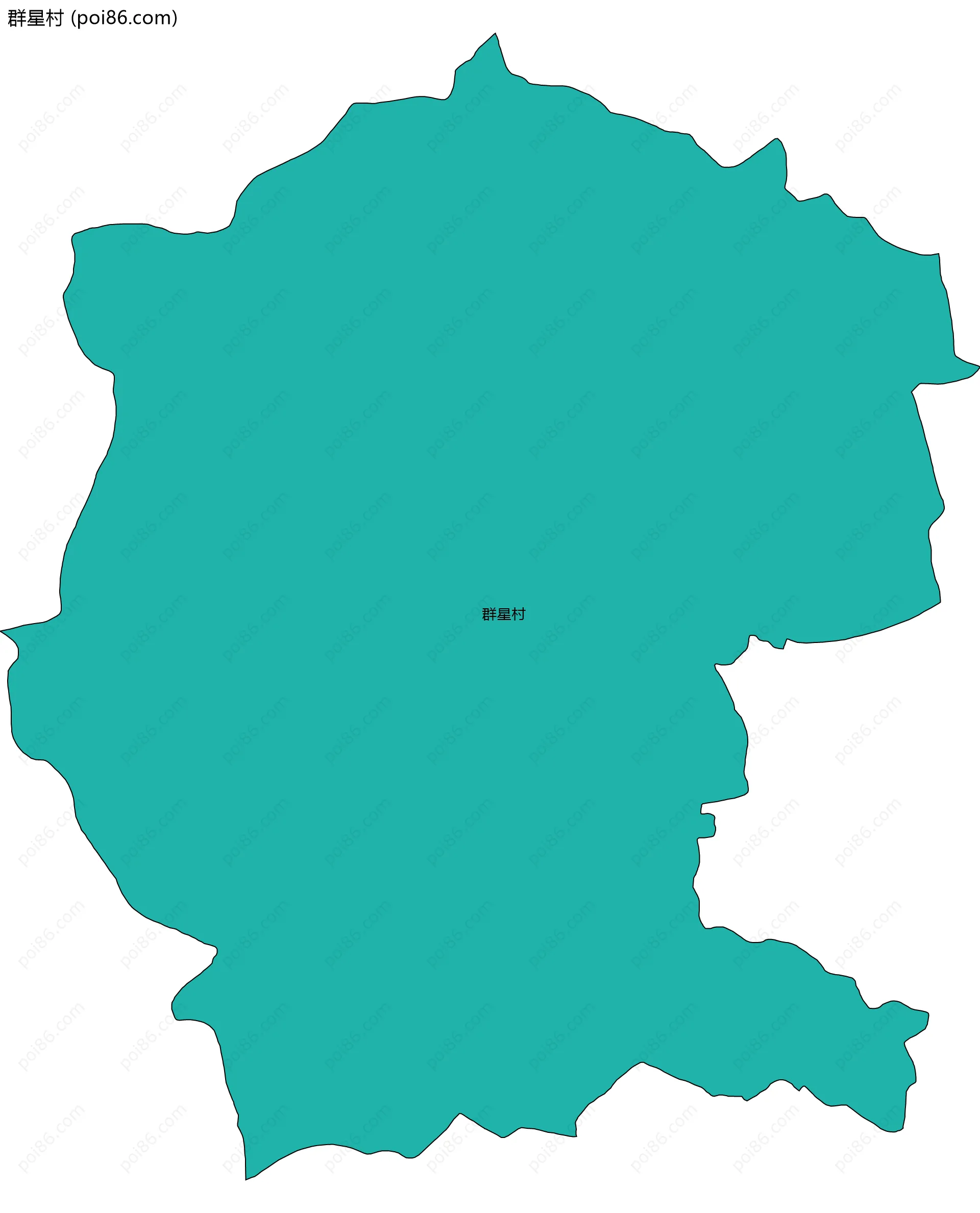 群星村边界地图