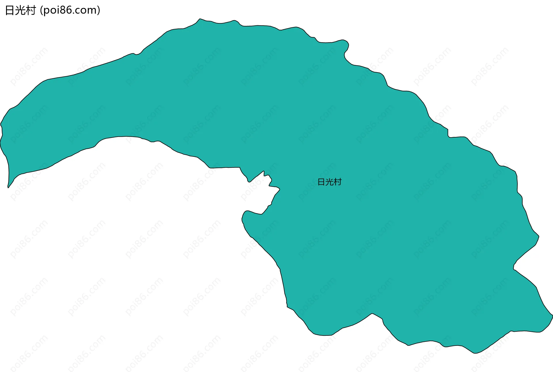 日光村边界地图