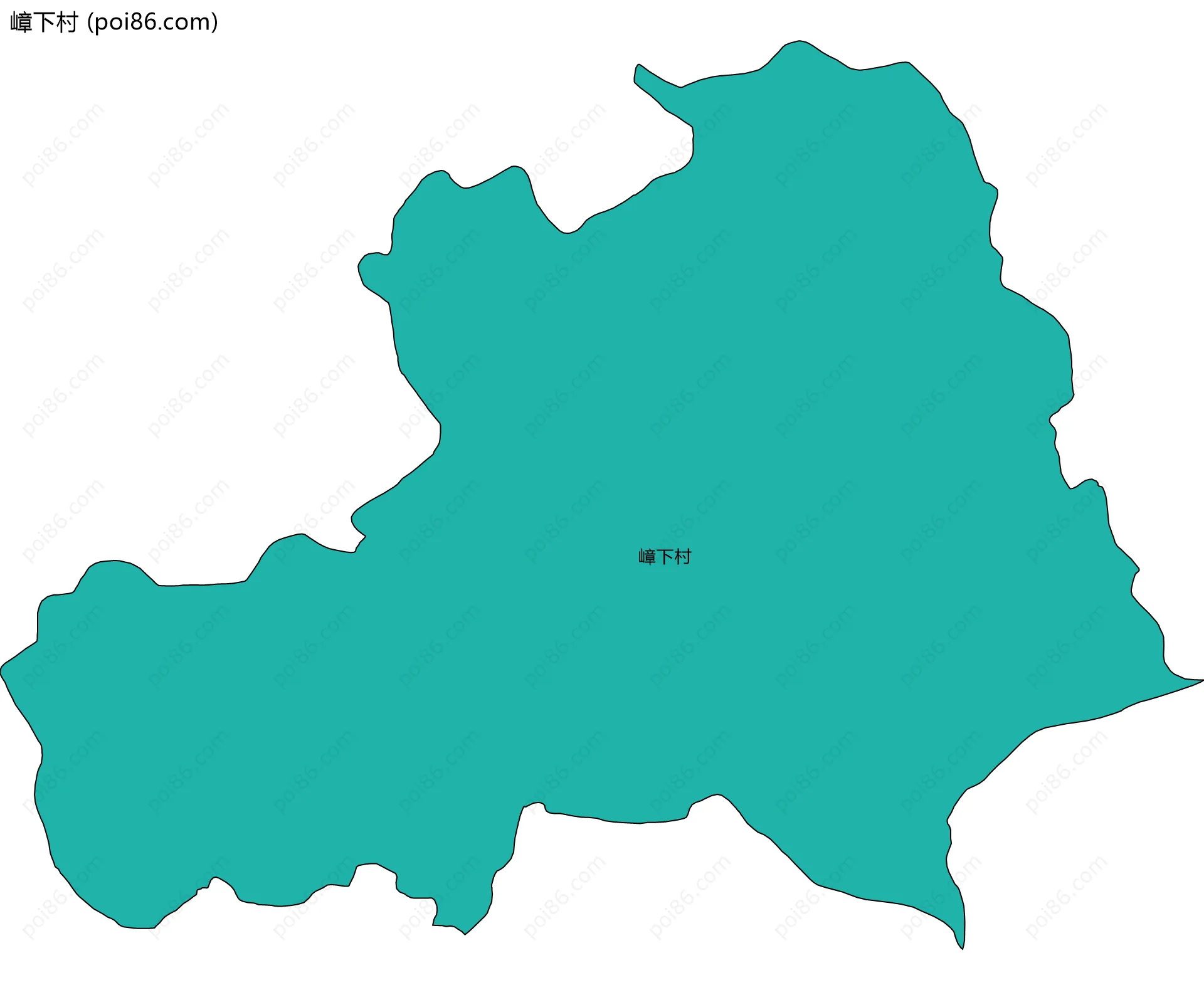 嶂下村边界地图