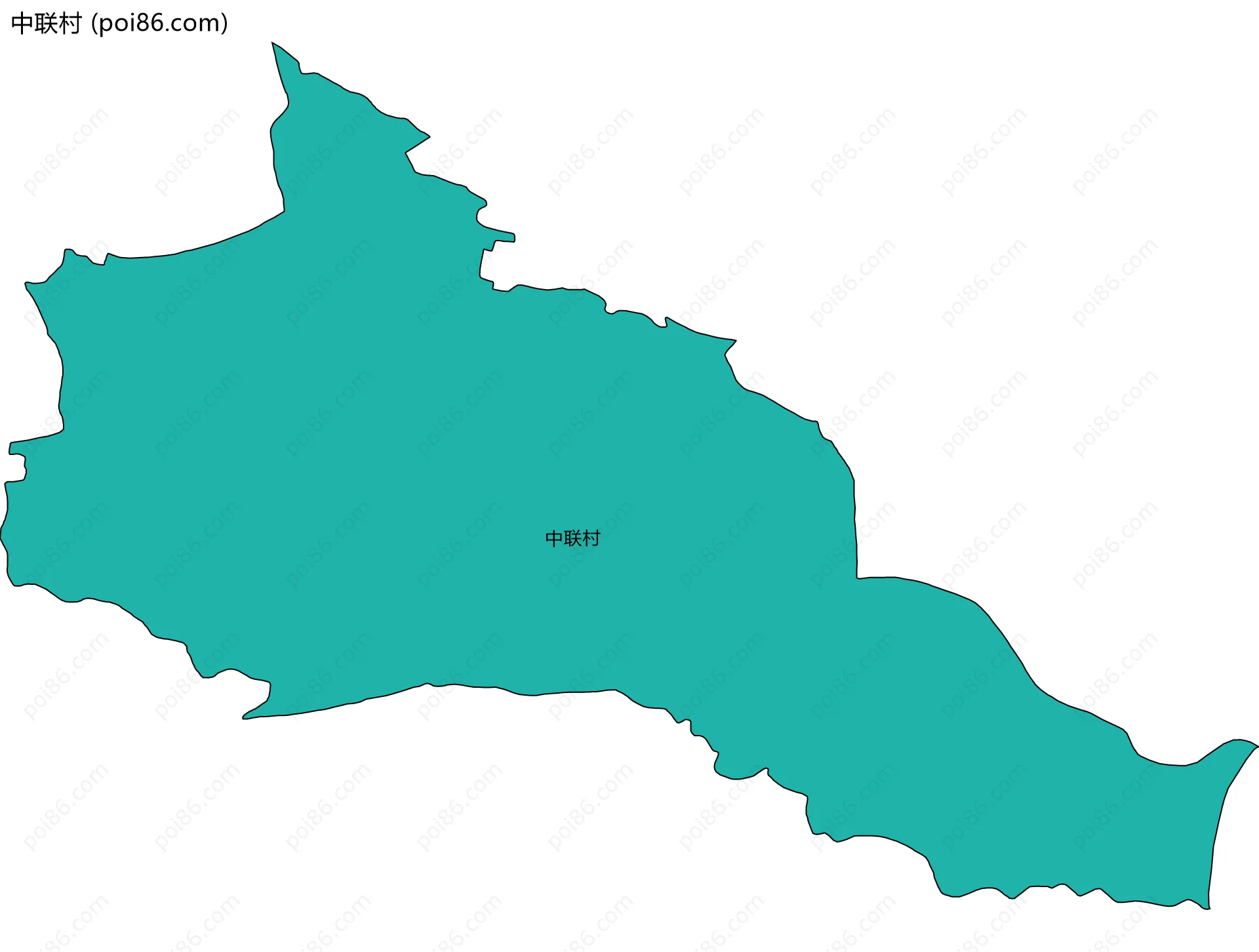 中联村边界地图