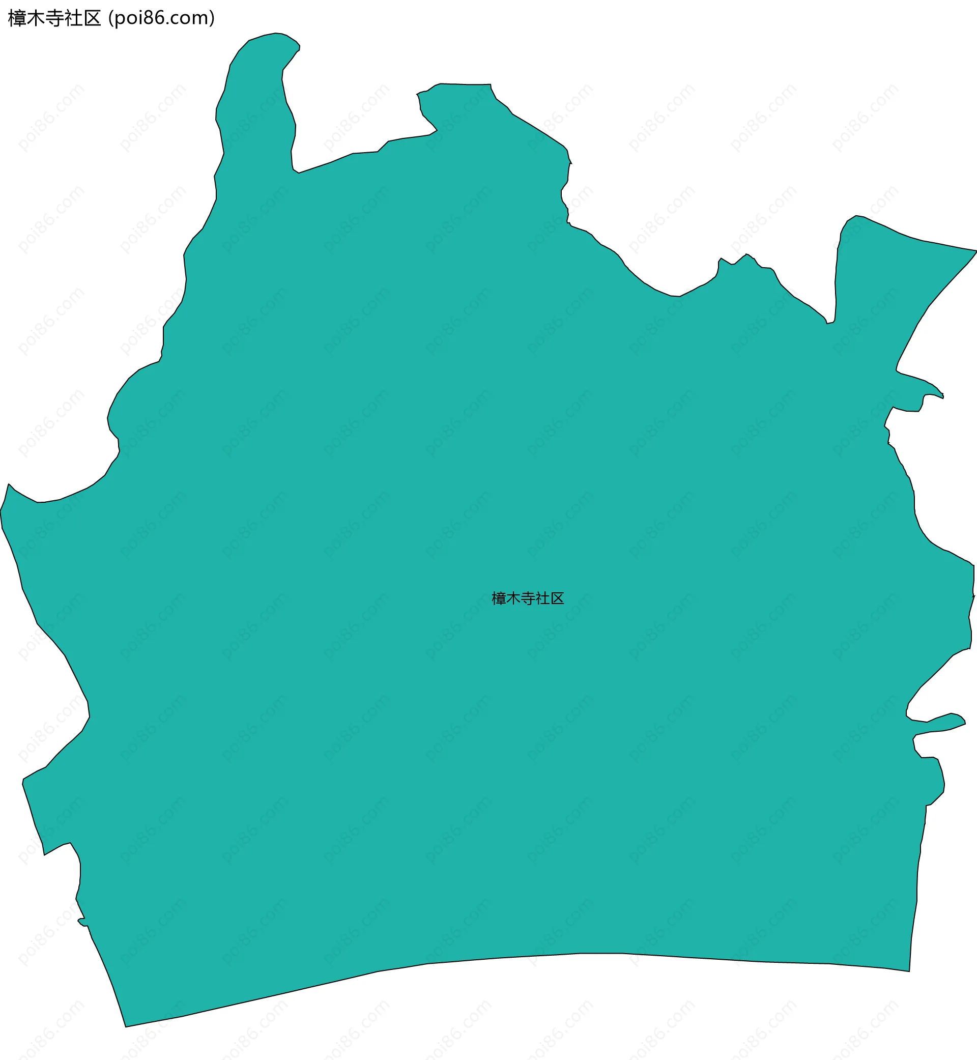 樟木寺社区边界地图