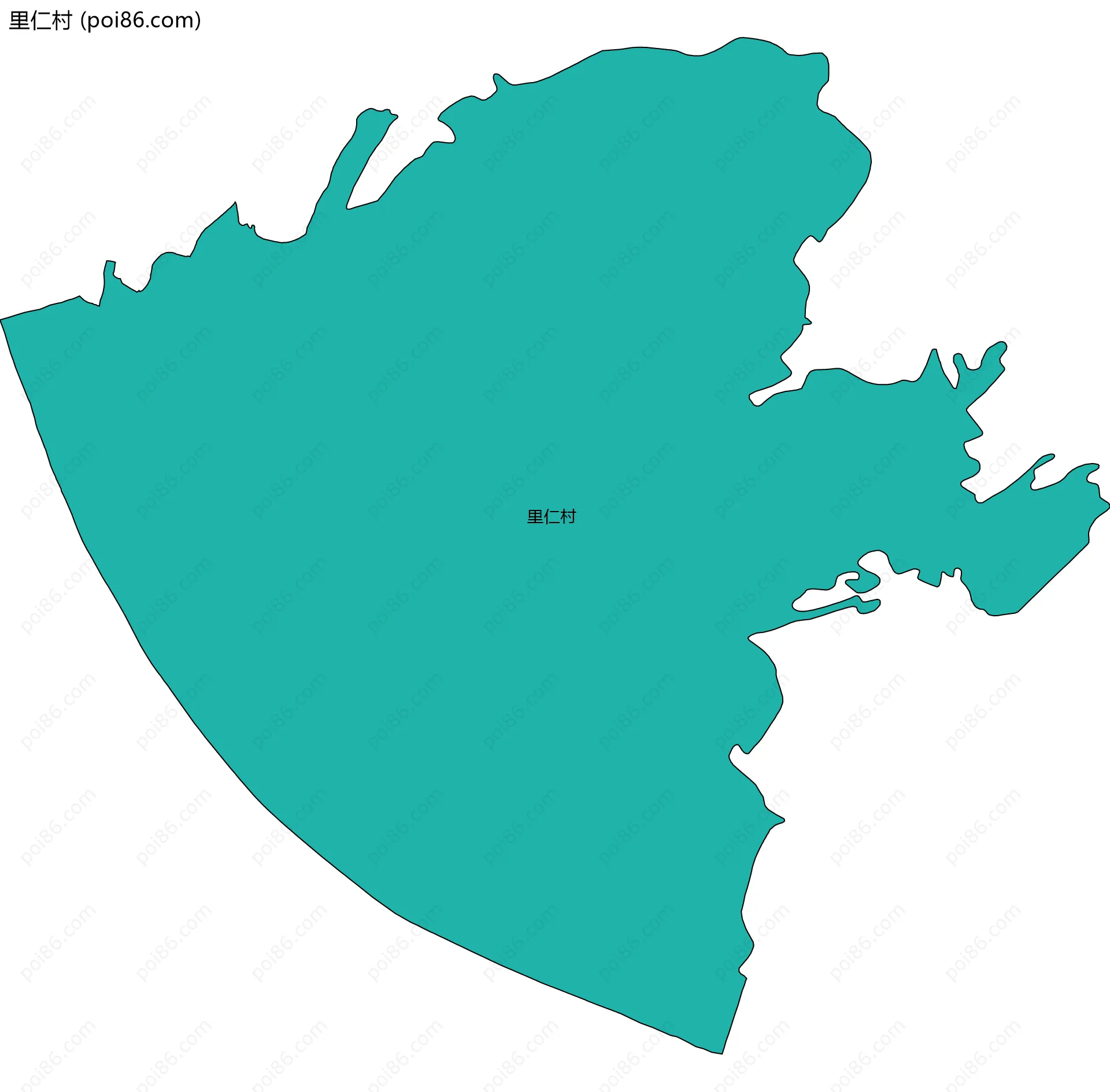 里仁村边界地图