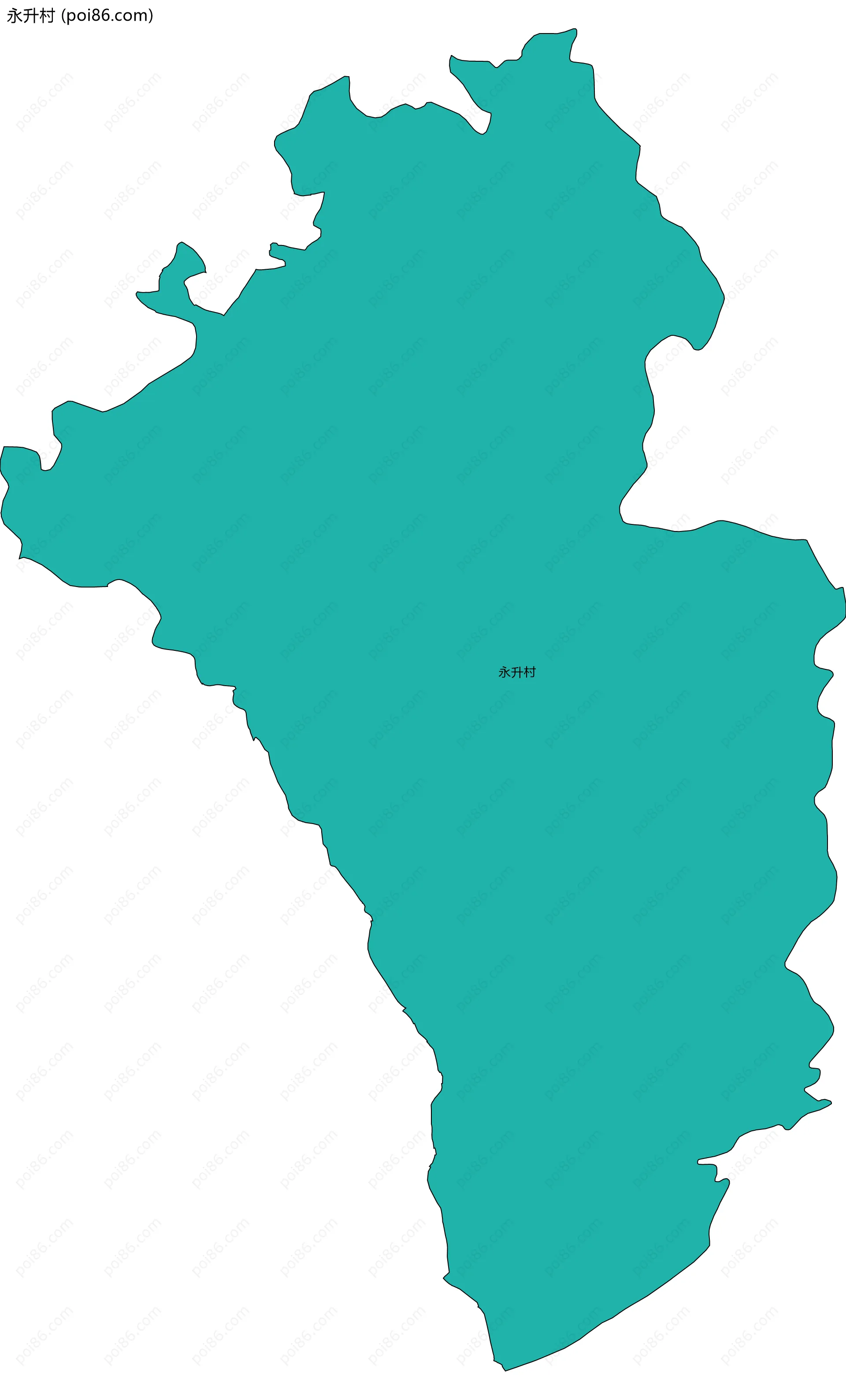 永升村边界地图