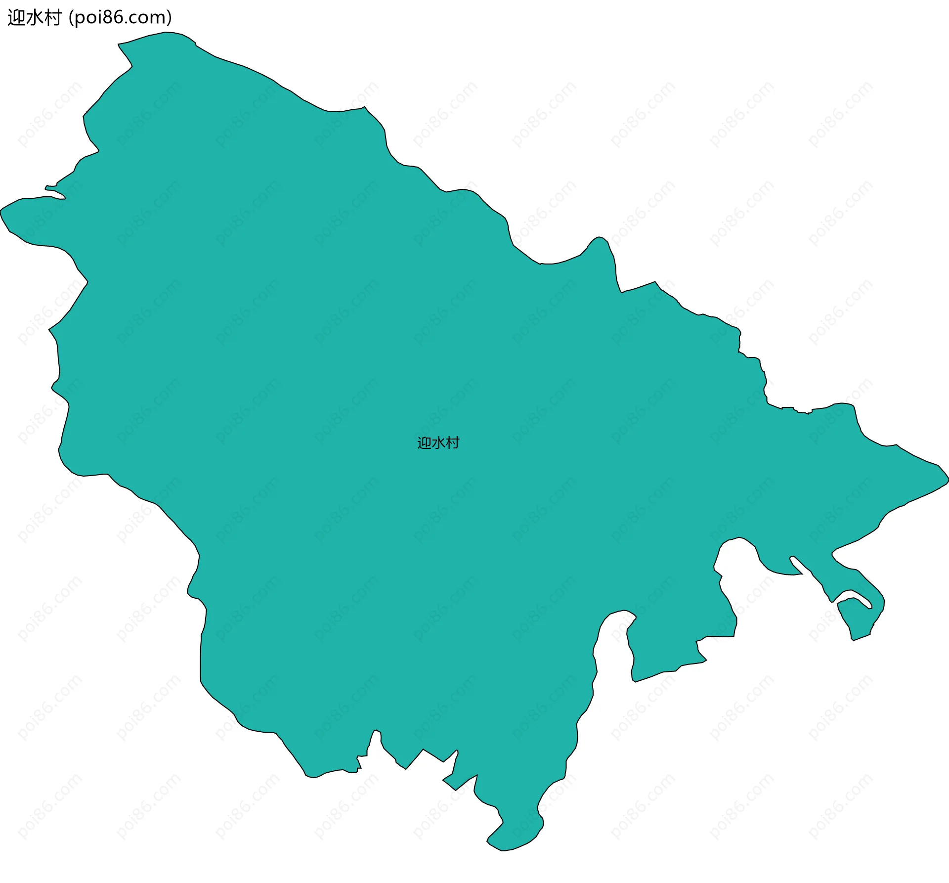 迎水村边界地图