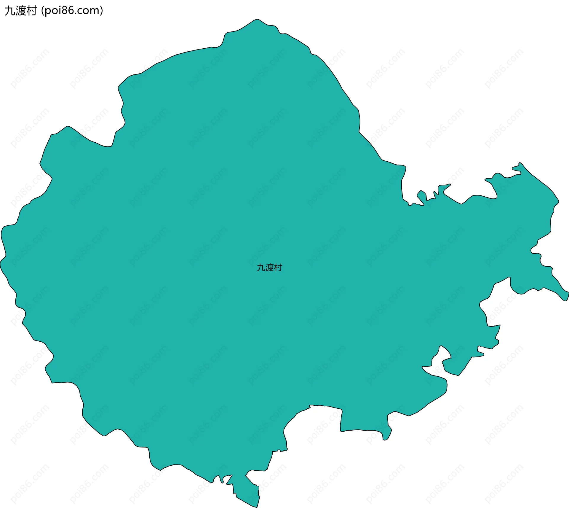 九渡村边界地图