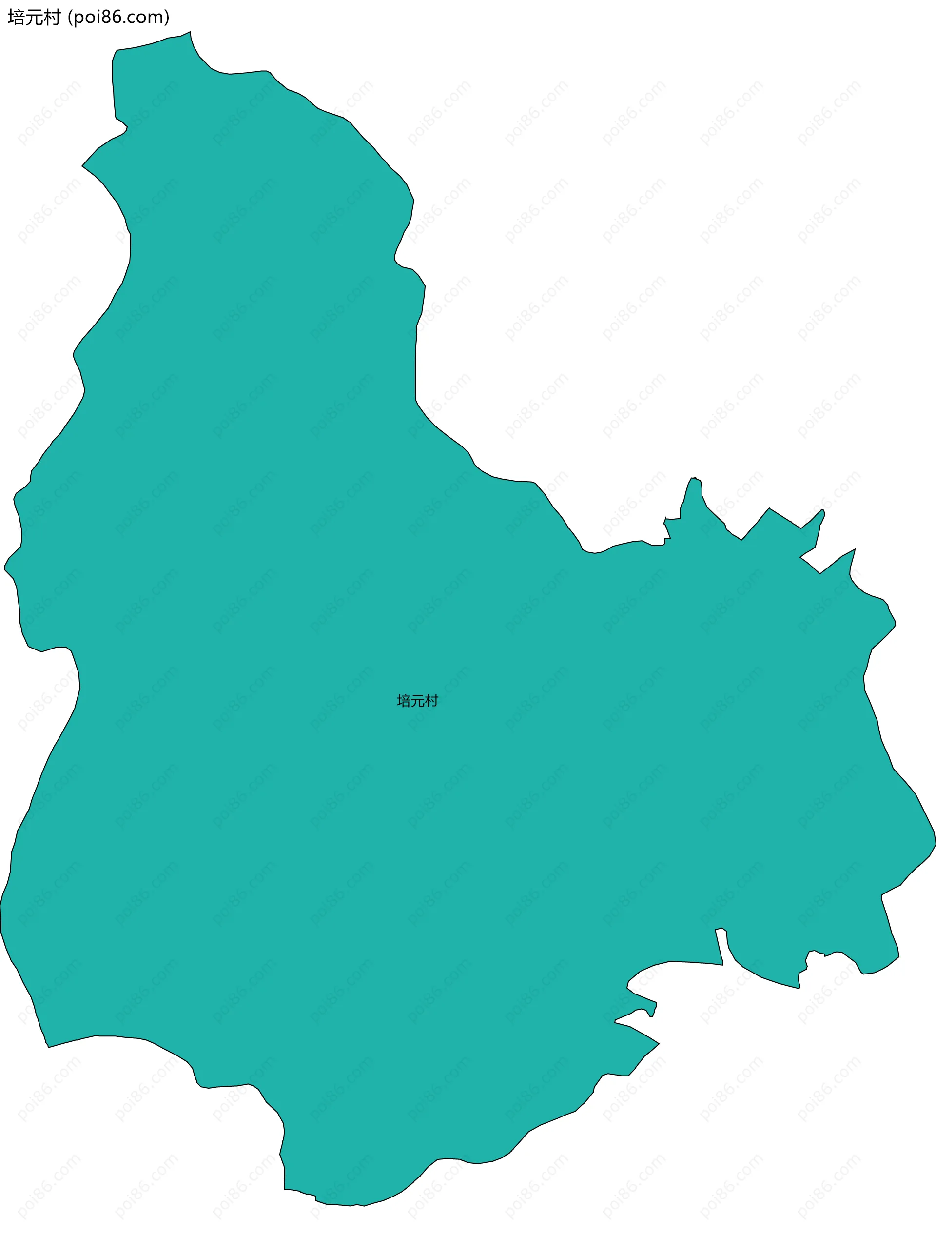 培元村边界地图
