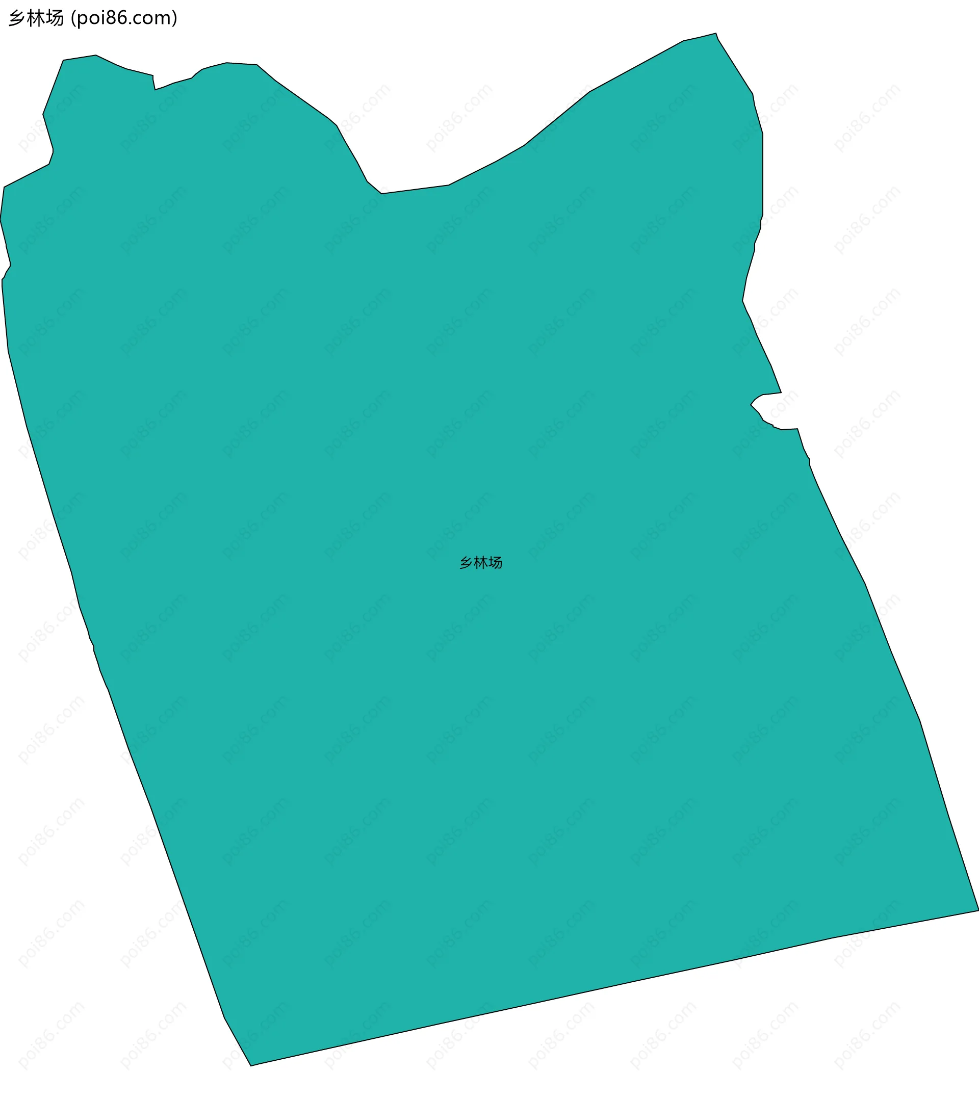 乡林场边界地图