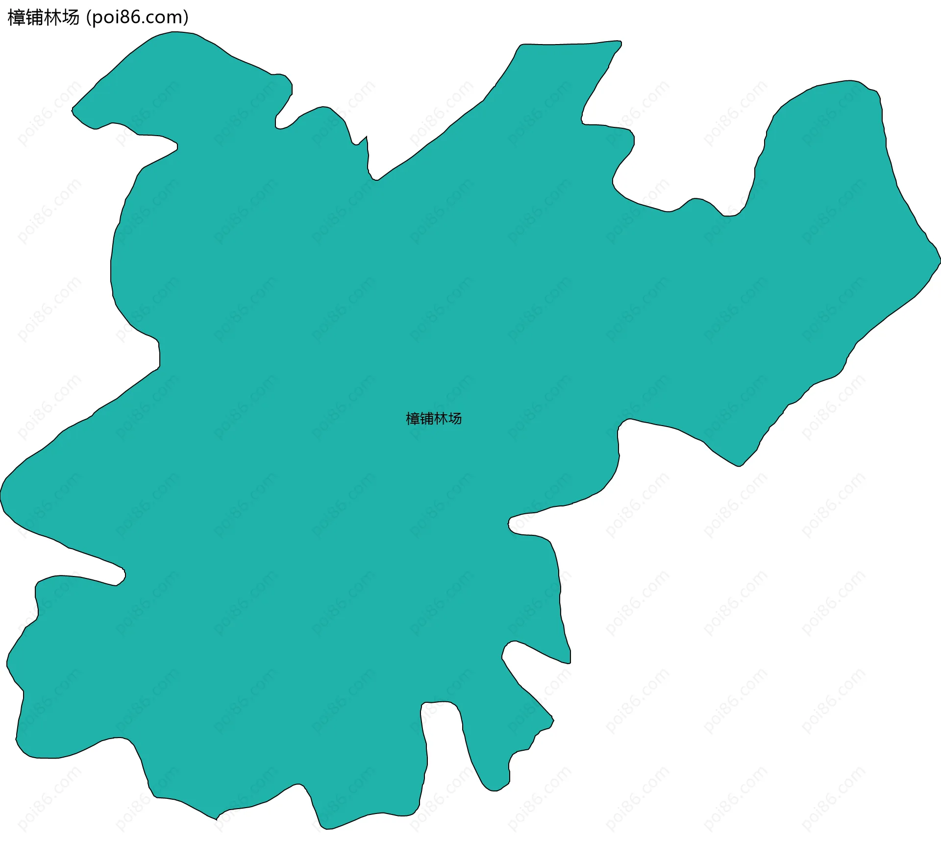 樟铺林场边界地图