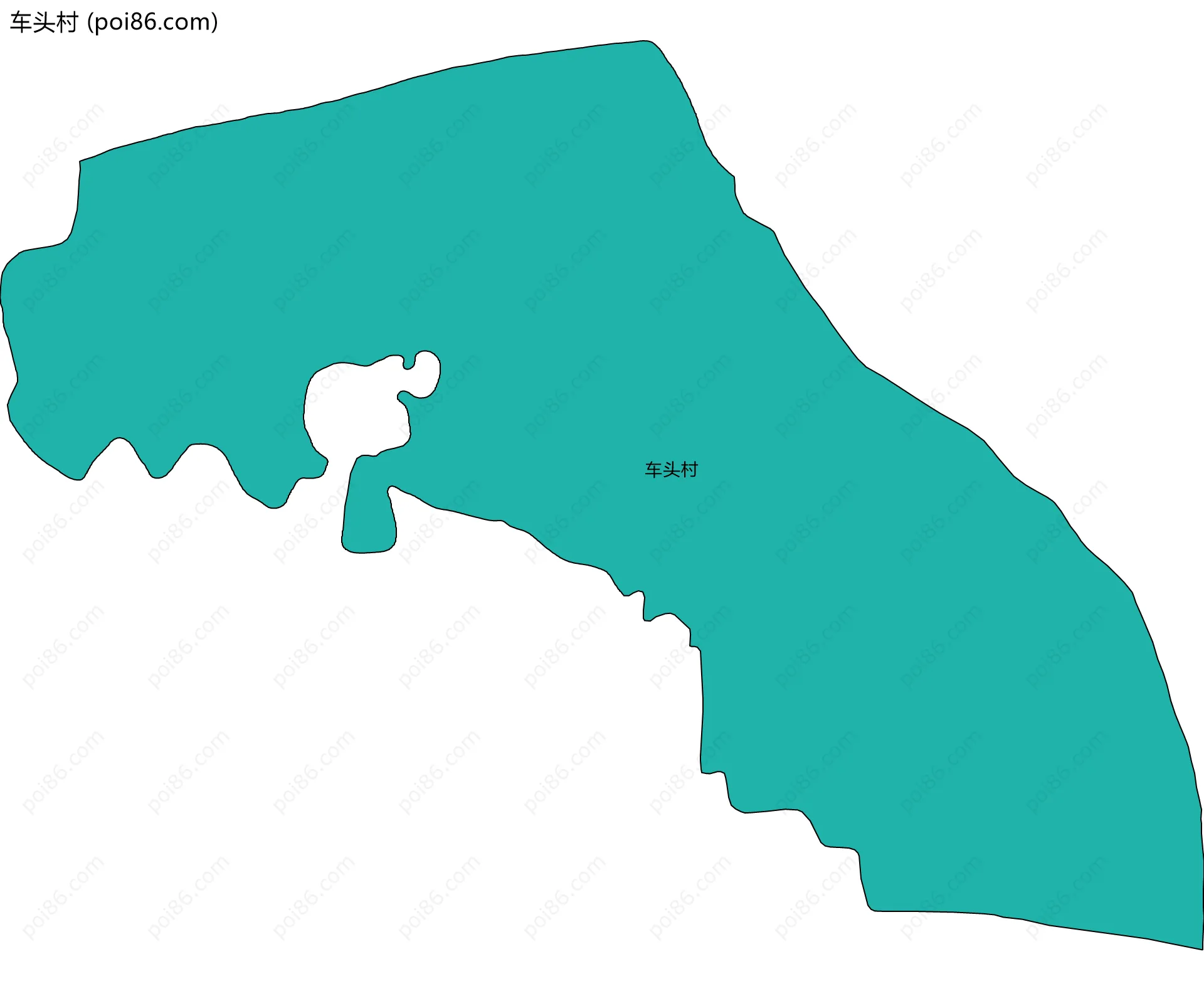 车头村边界地图