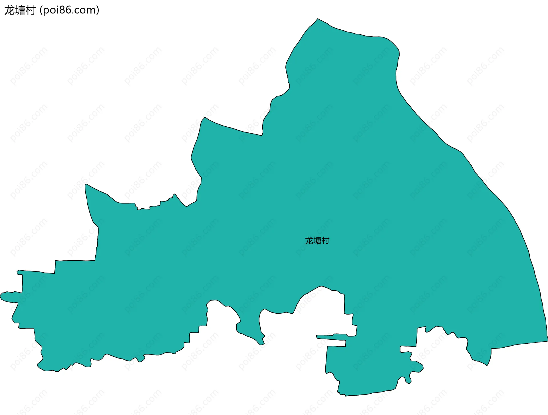 龙塘村边界地图
