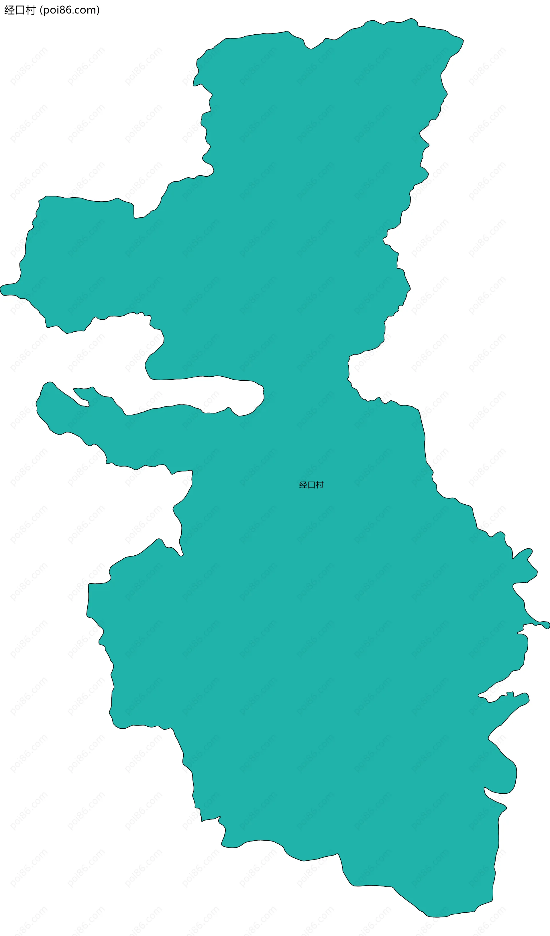 经口村边界地图