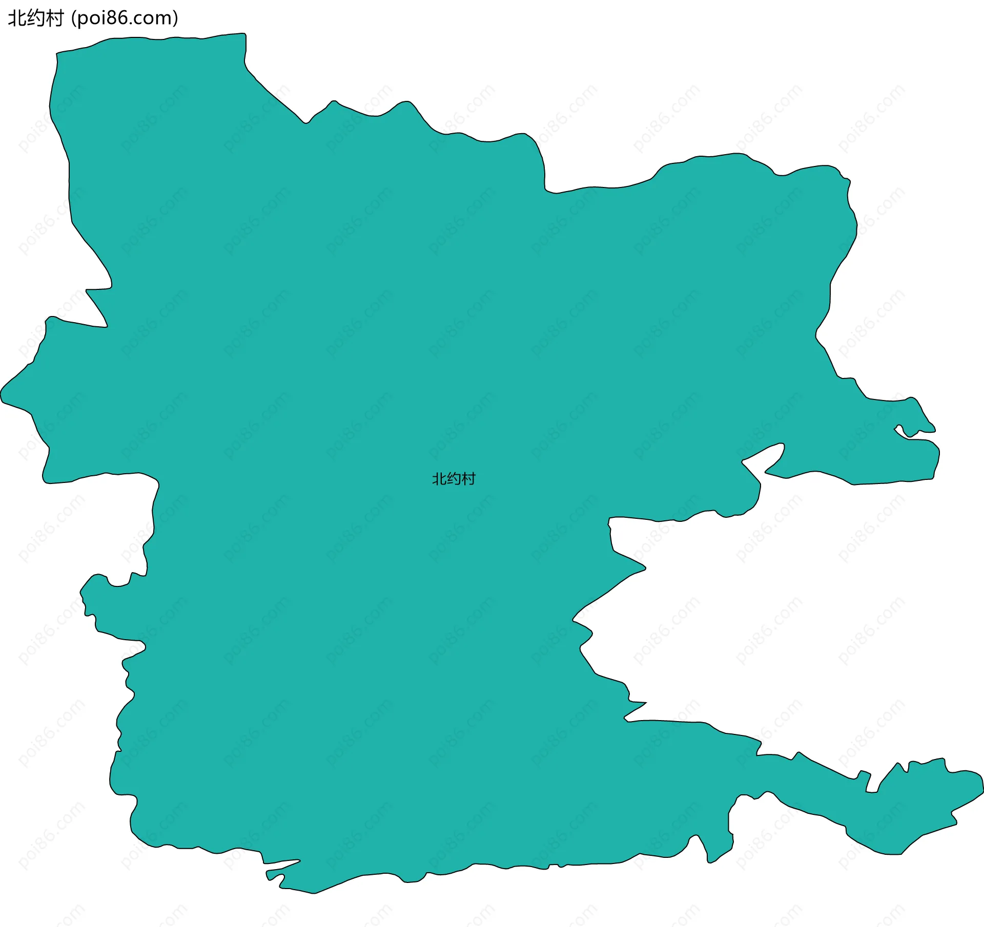 北约村边界地图