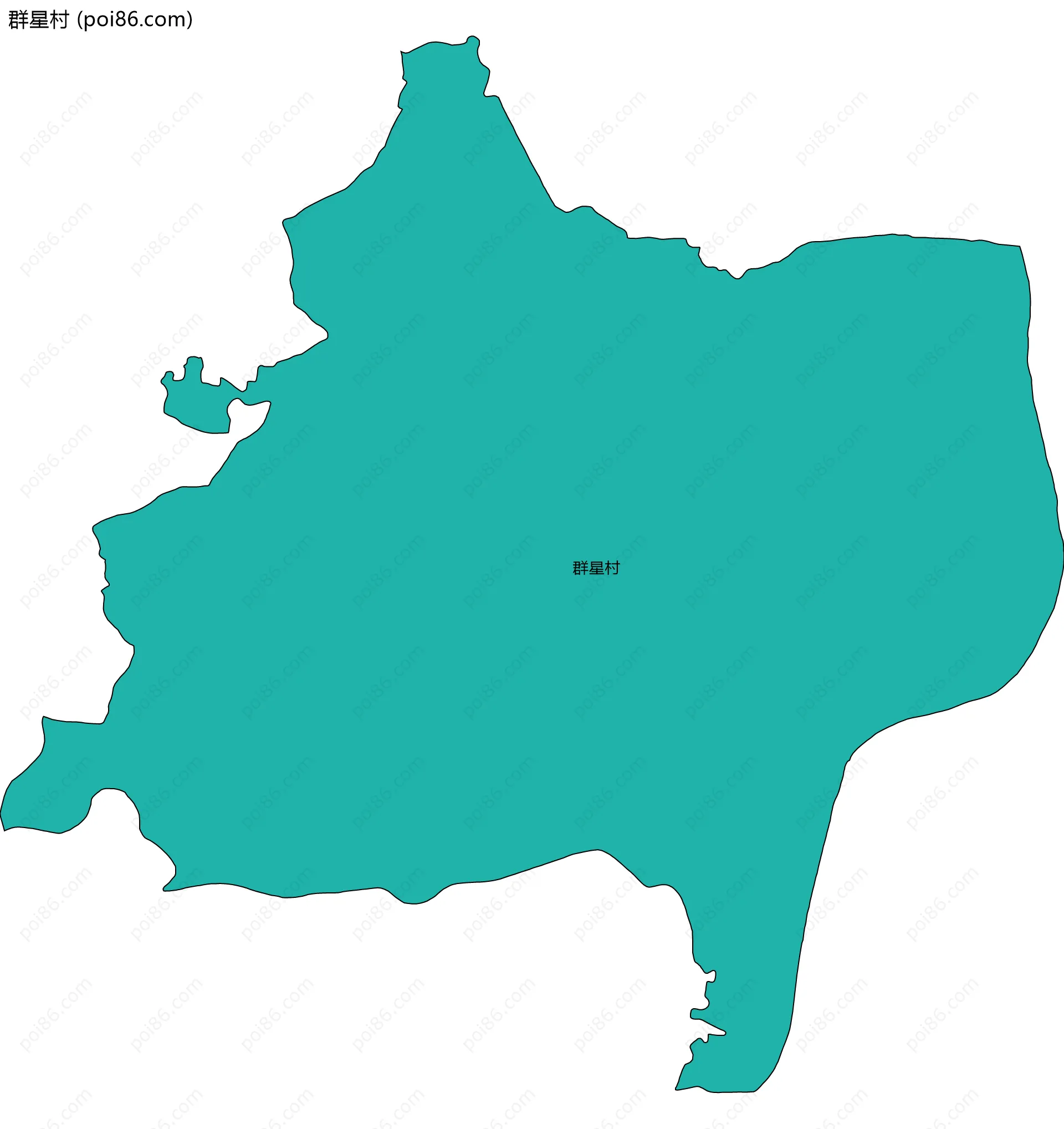 群星村边界地图