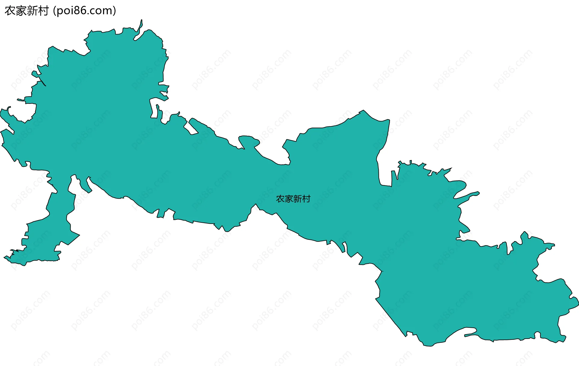 农家新村边界地图