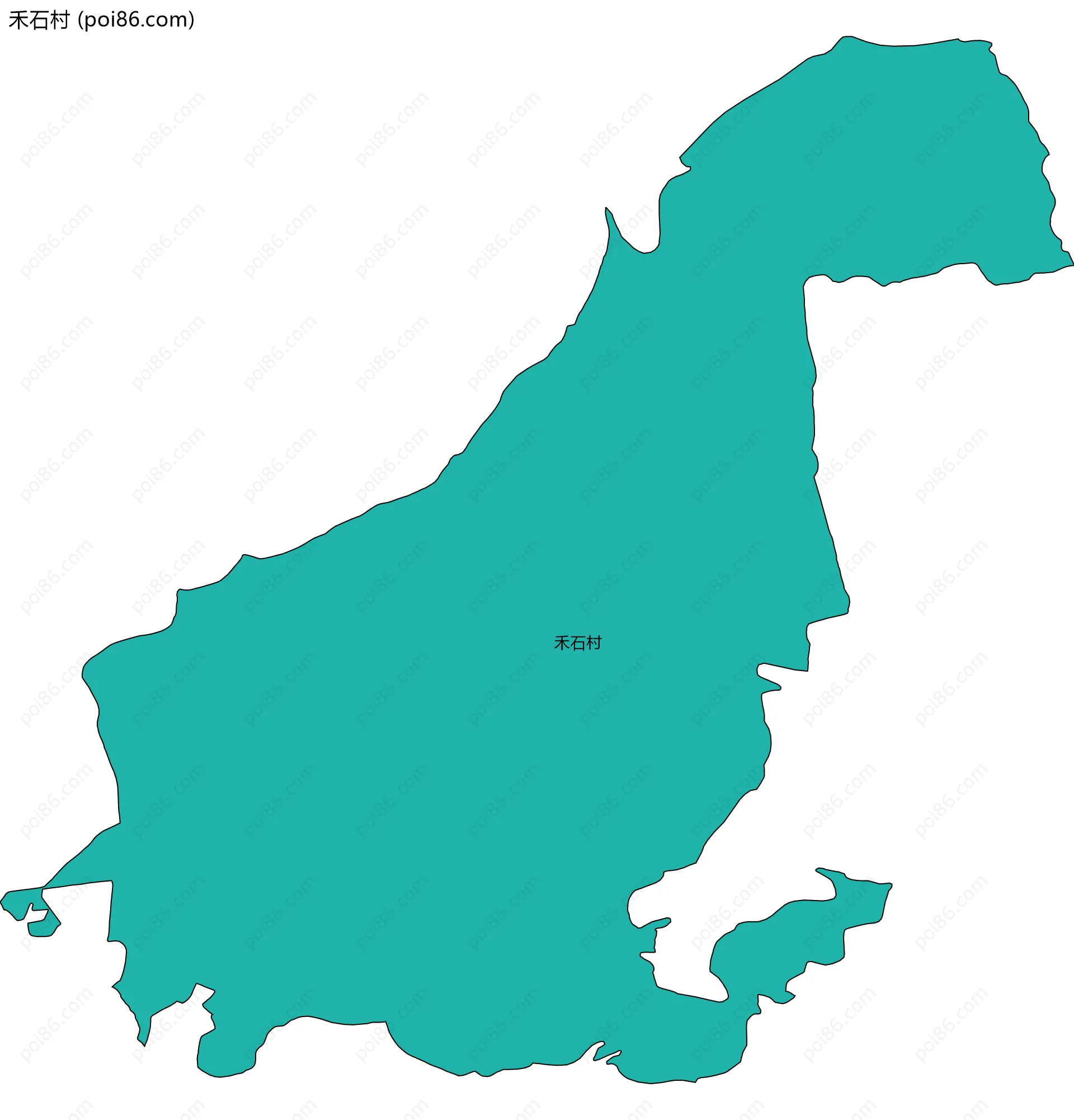 禾石村边界地图