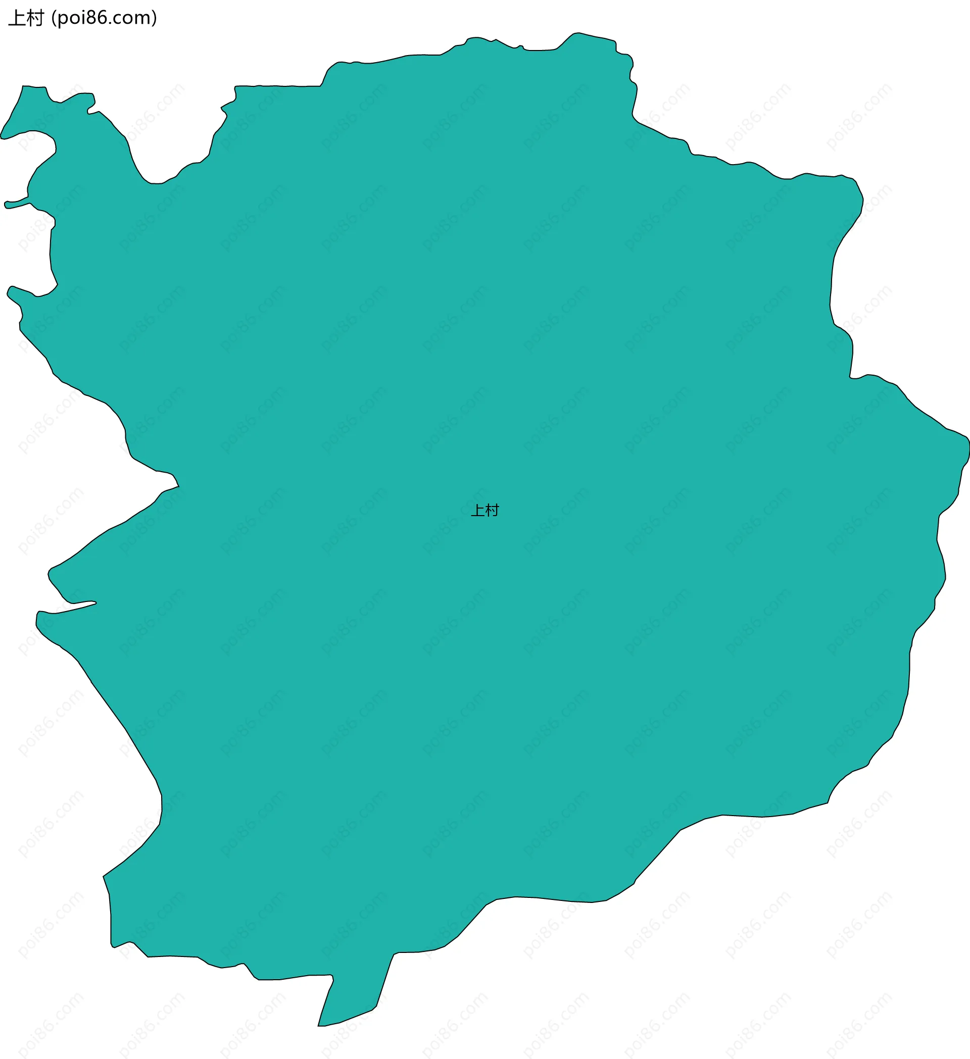 上村边界地图