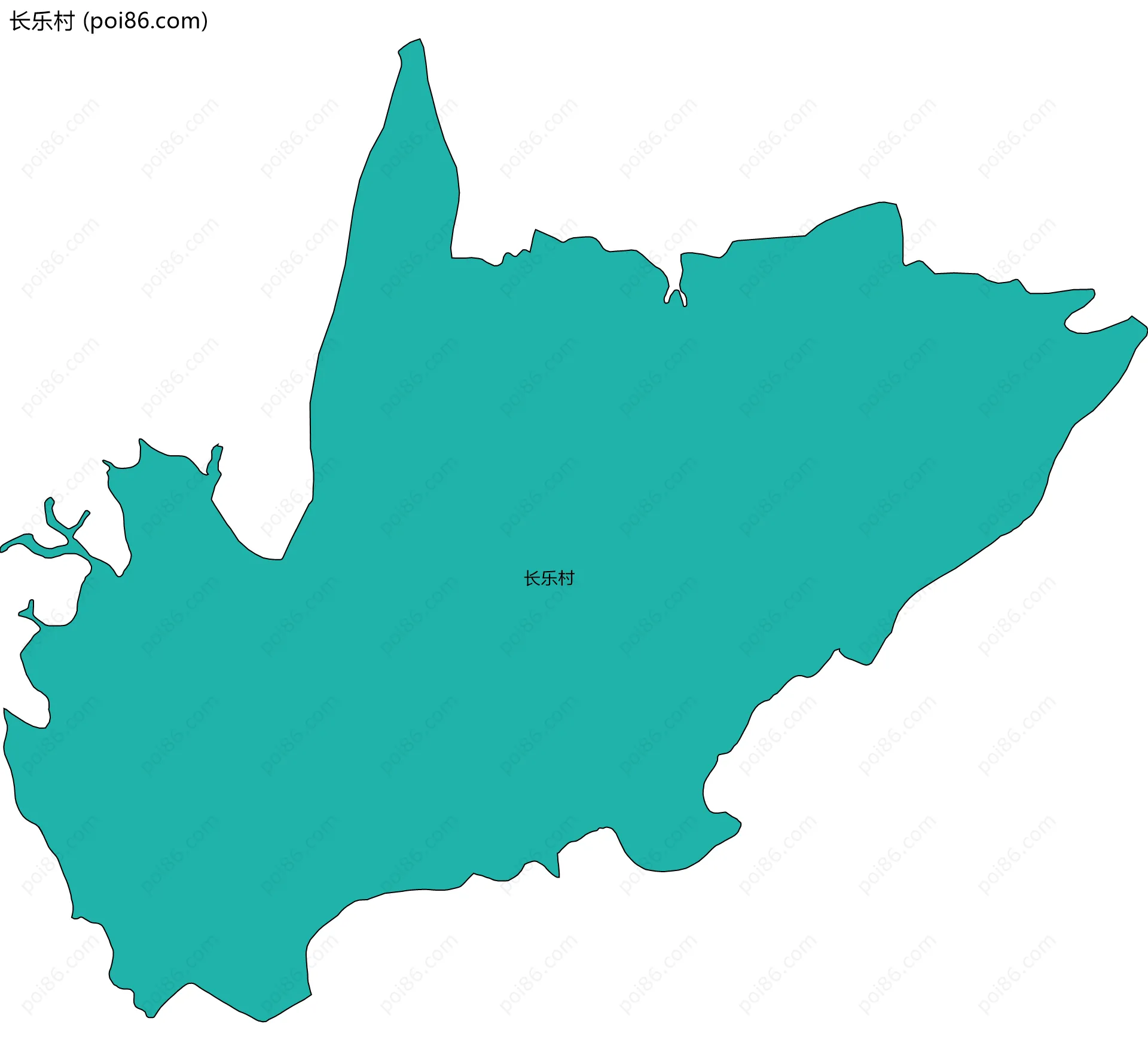 长乐村边界地图