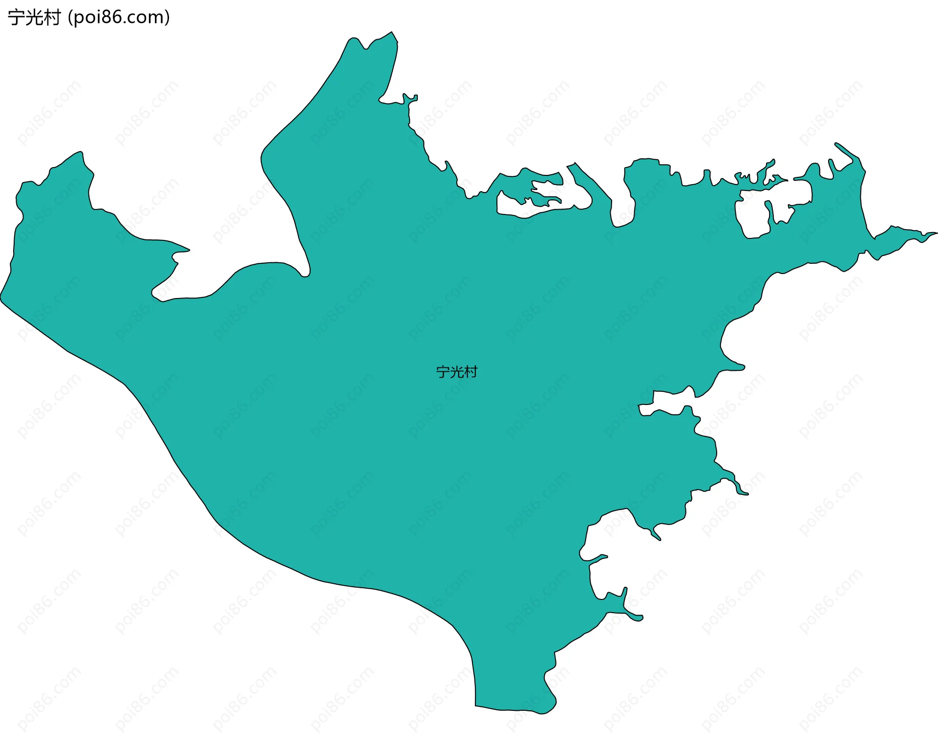 宁光村边界地图