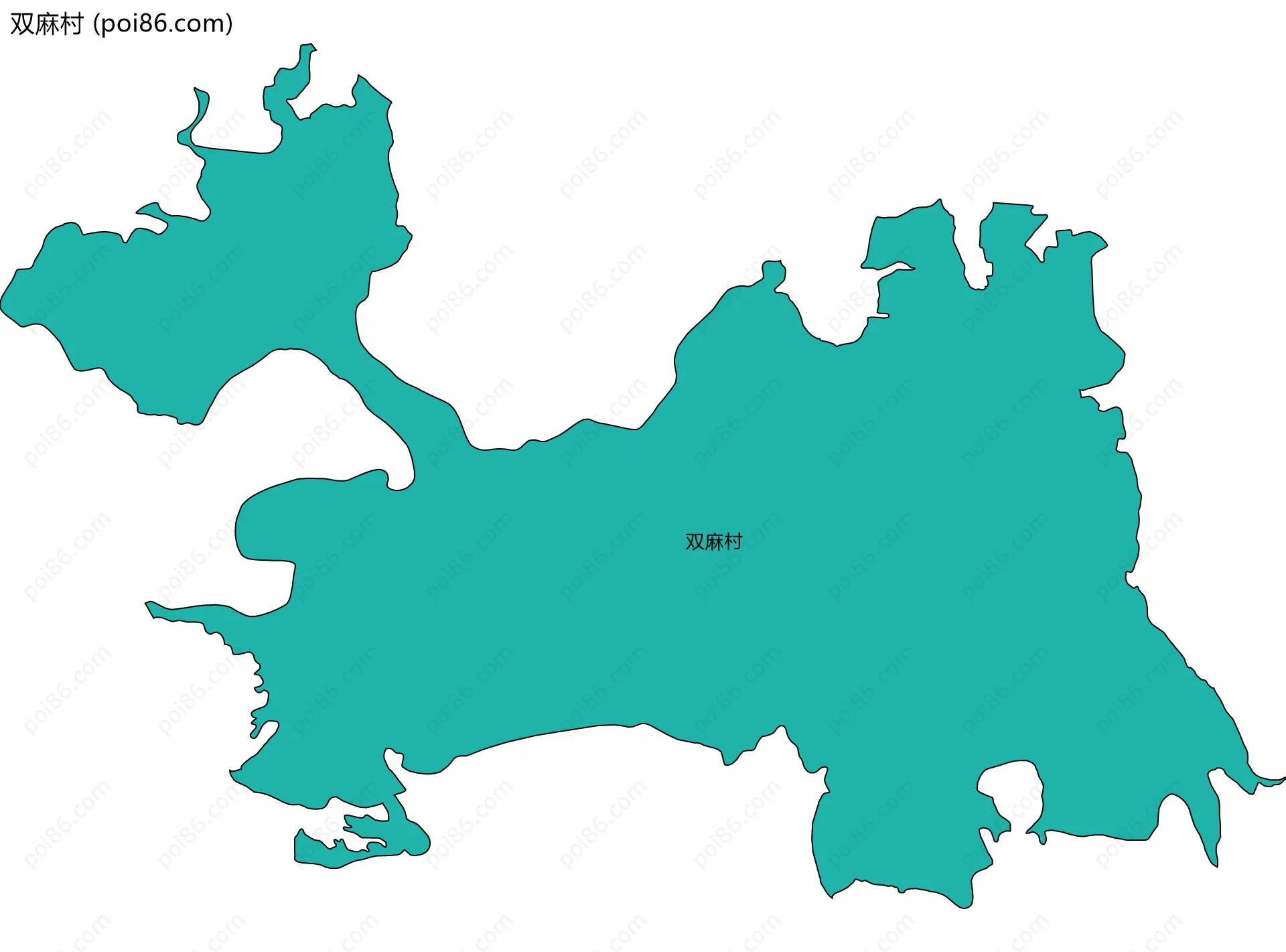 双麻村边界地图