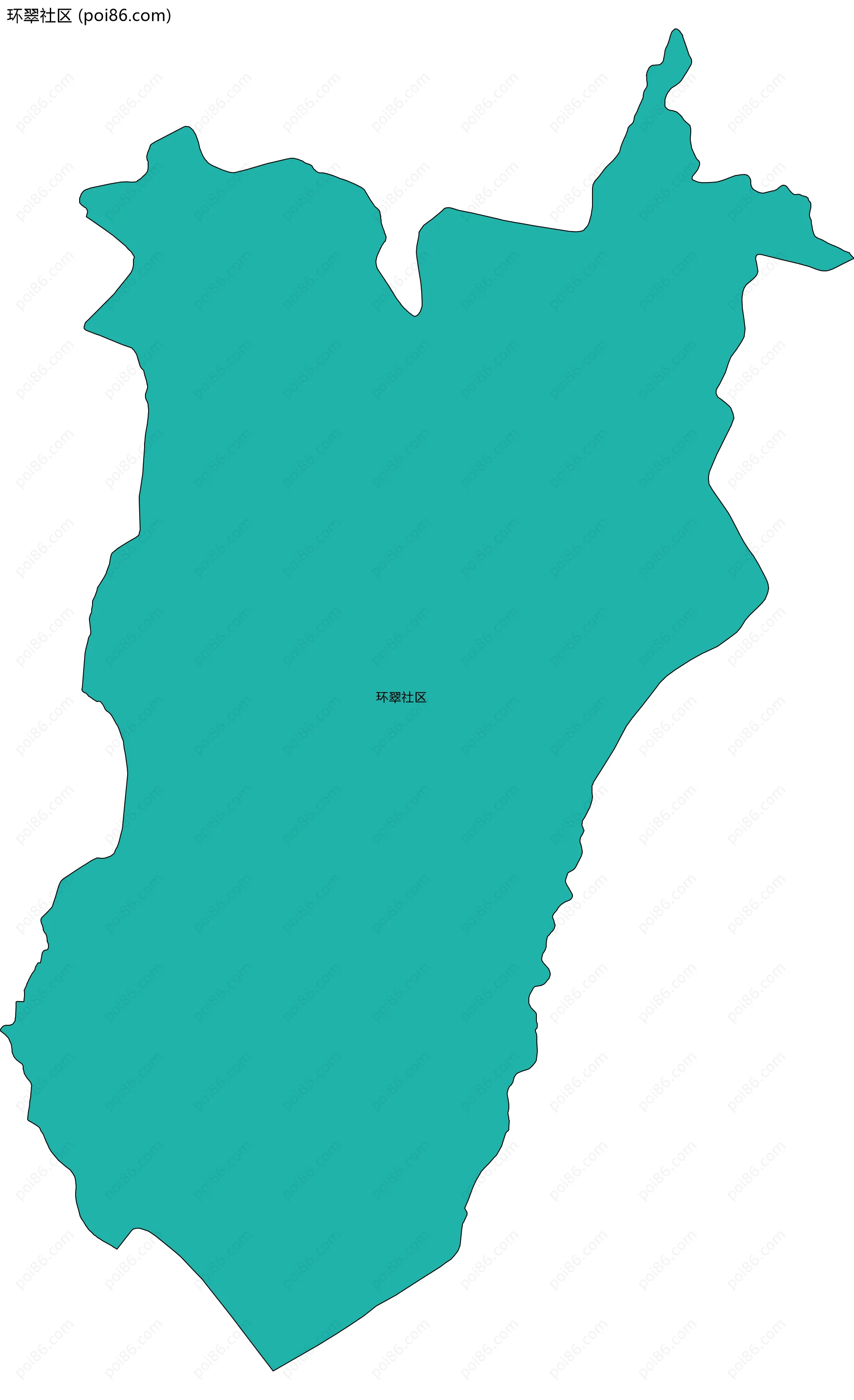 环翠社区边界地图