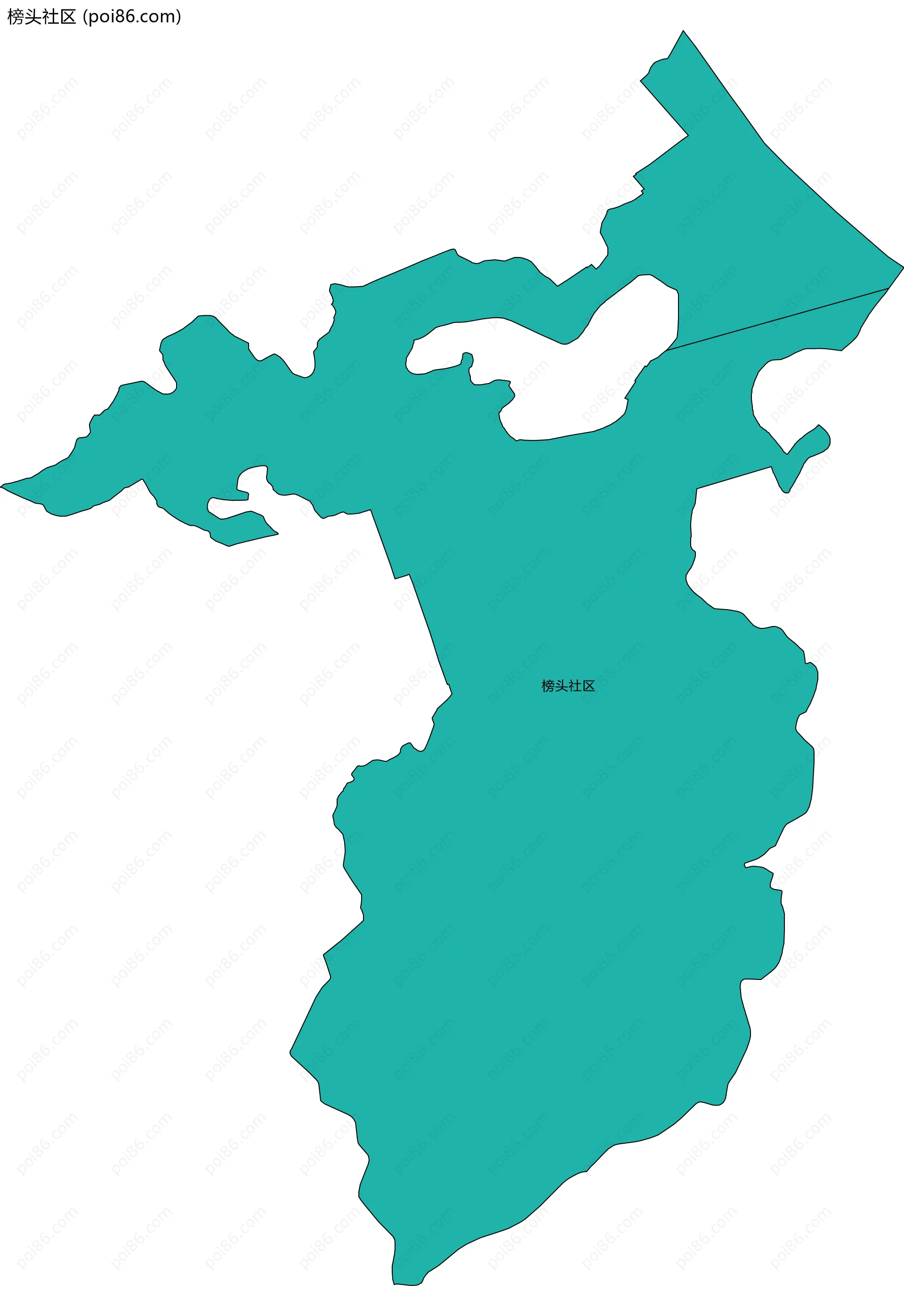 榜头社区边界地图