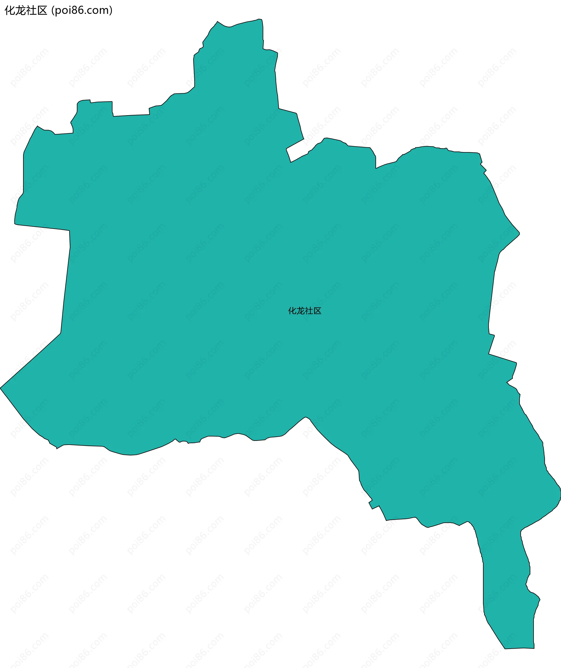 化龙社区边界地图
