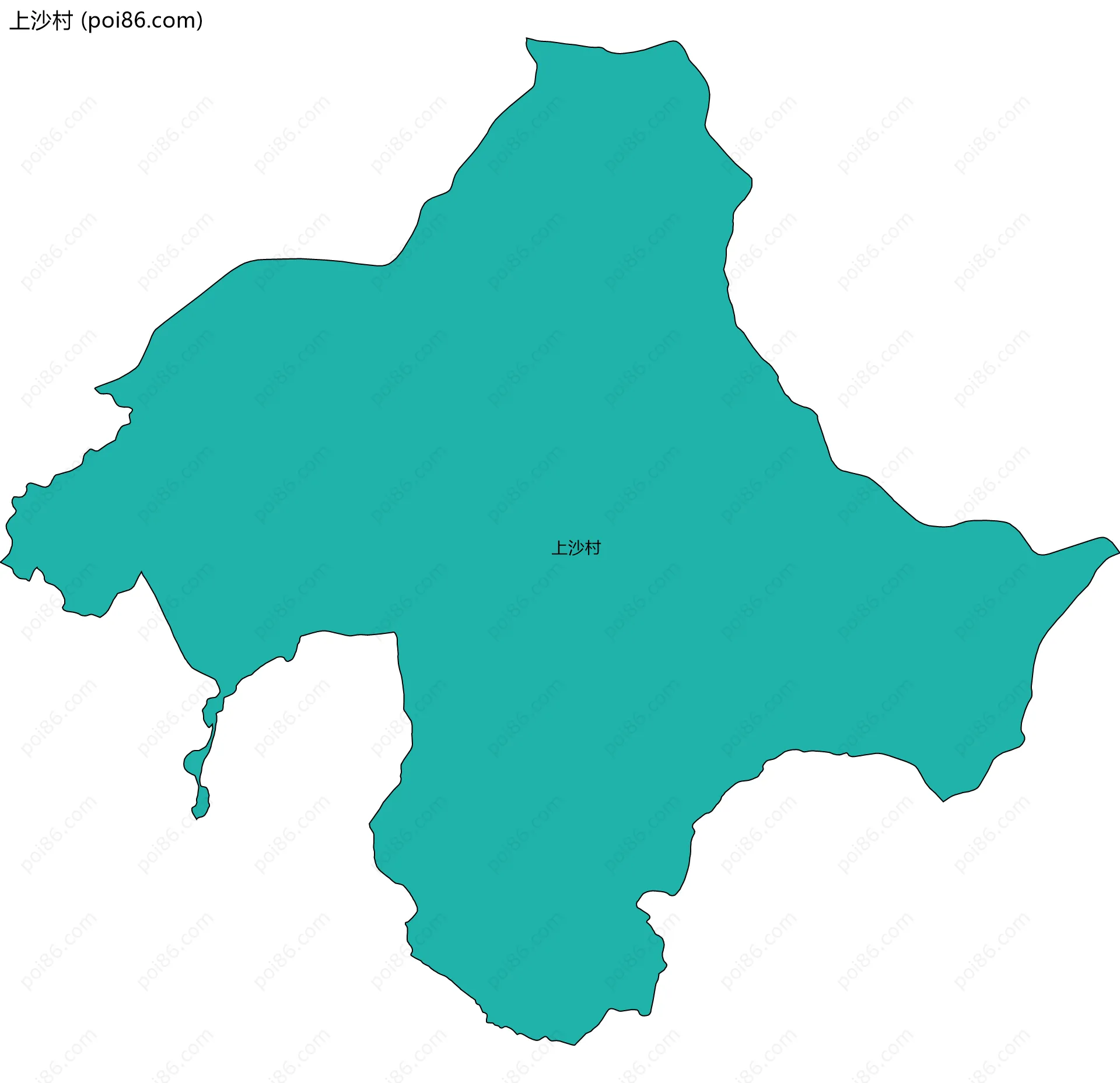 上沙村边界地图