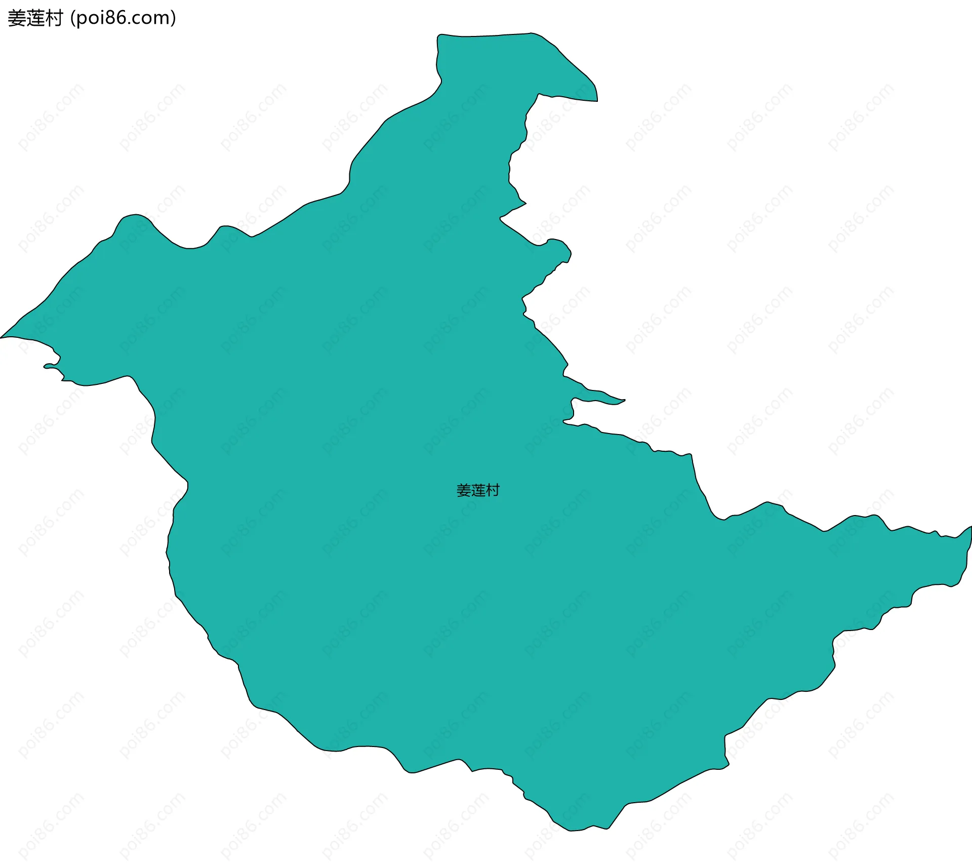 姜莲村边界地图