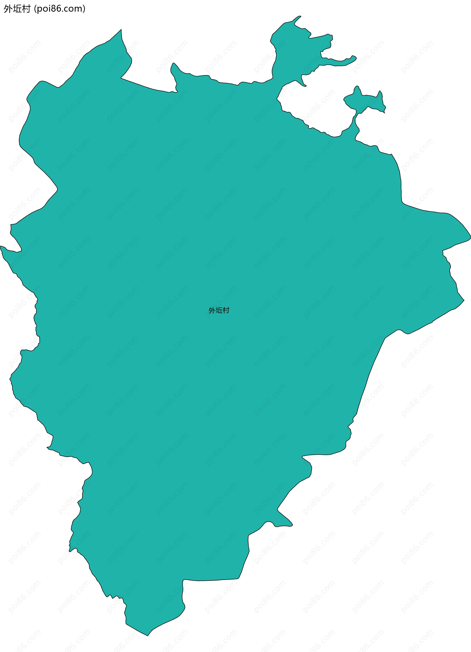 外坵村边界地图