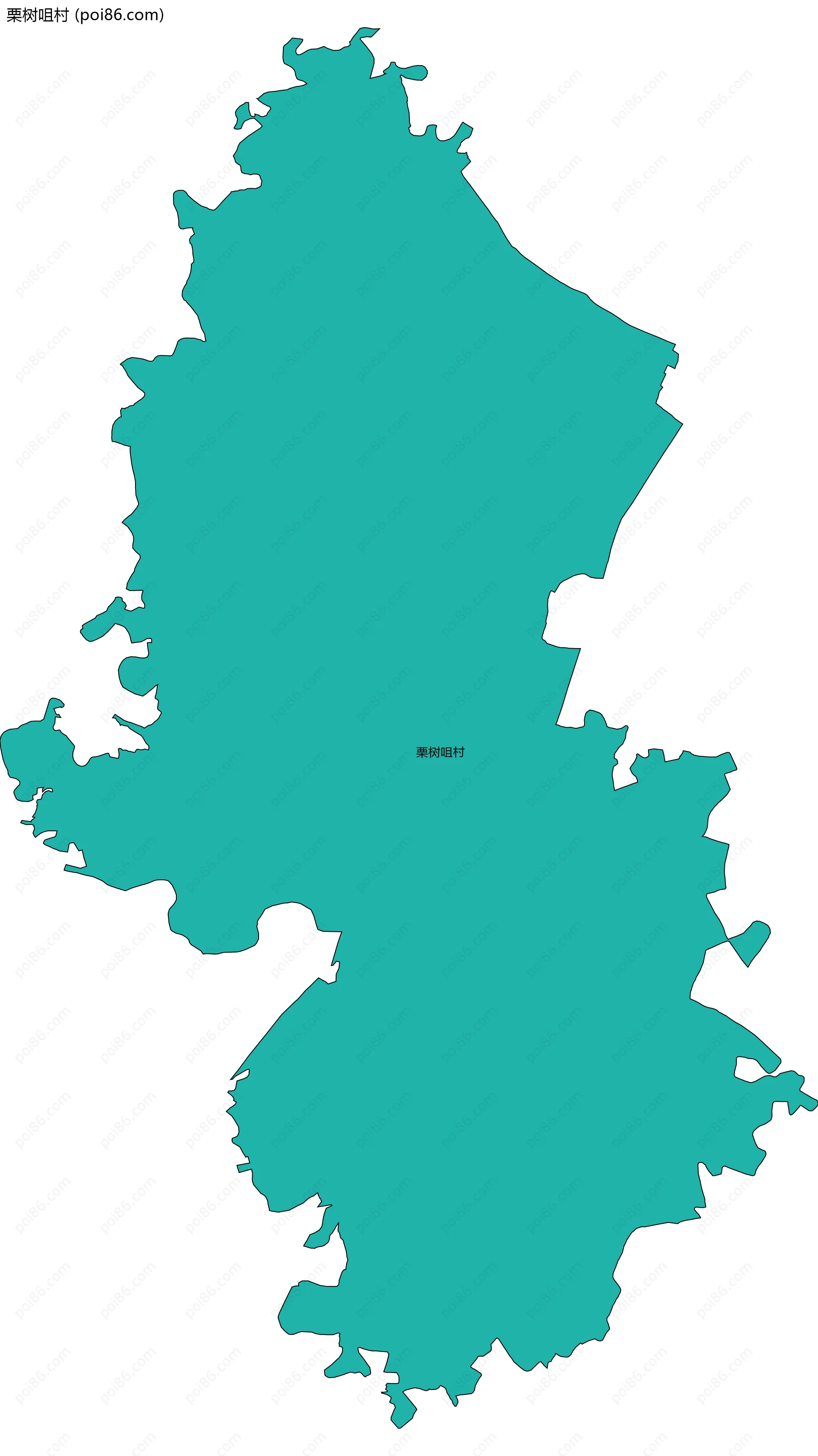 栗树咀村边界地图