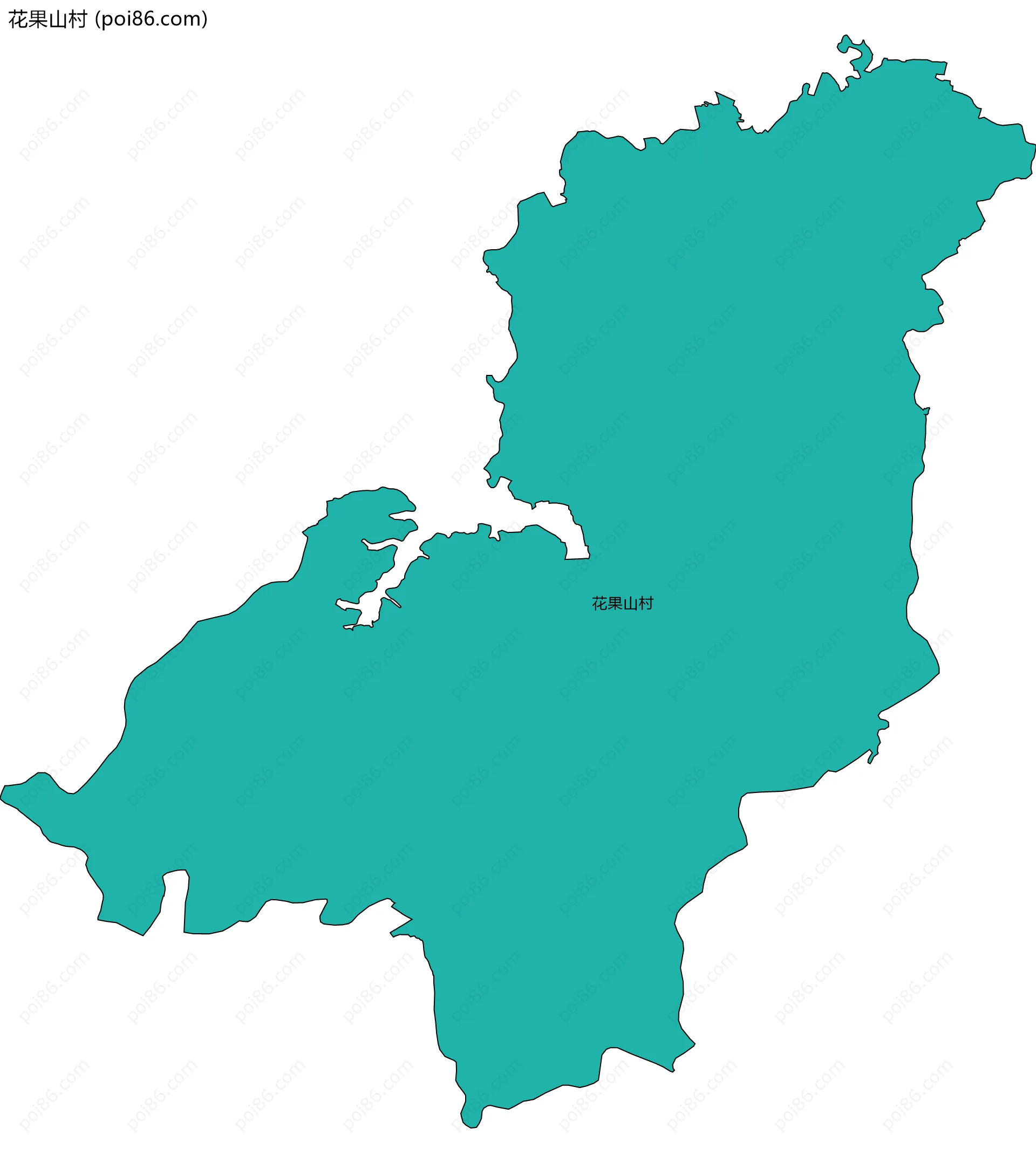 花果山村边界地图