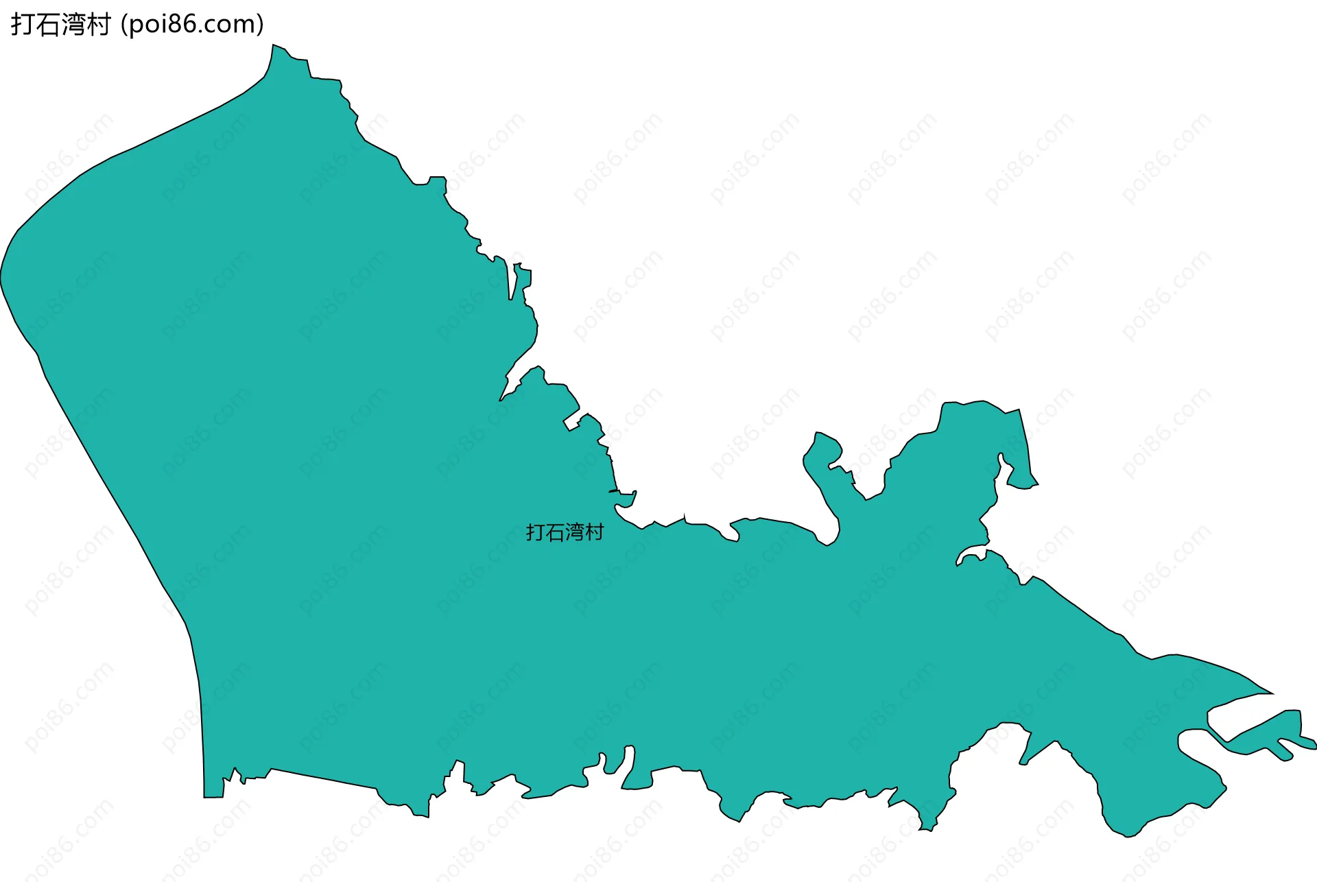 打石湾村边界地图