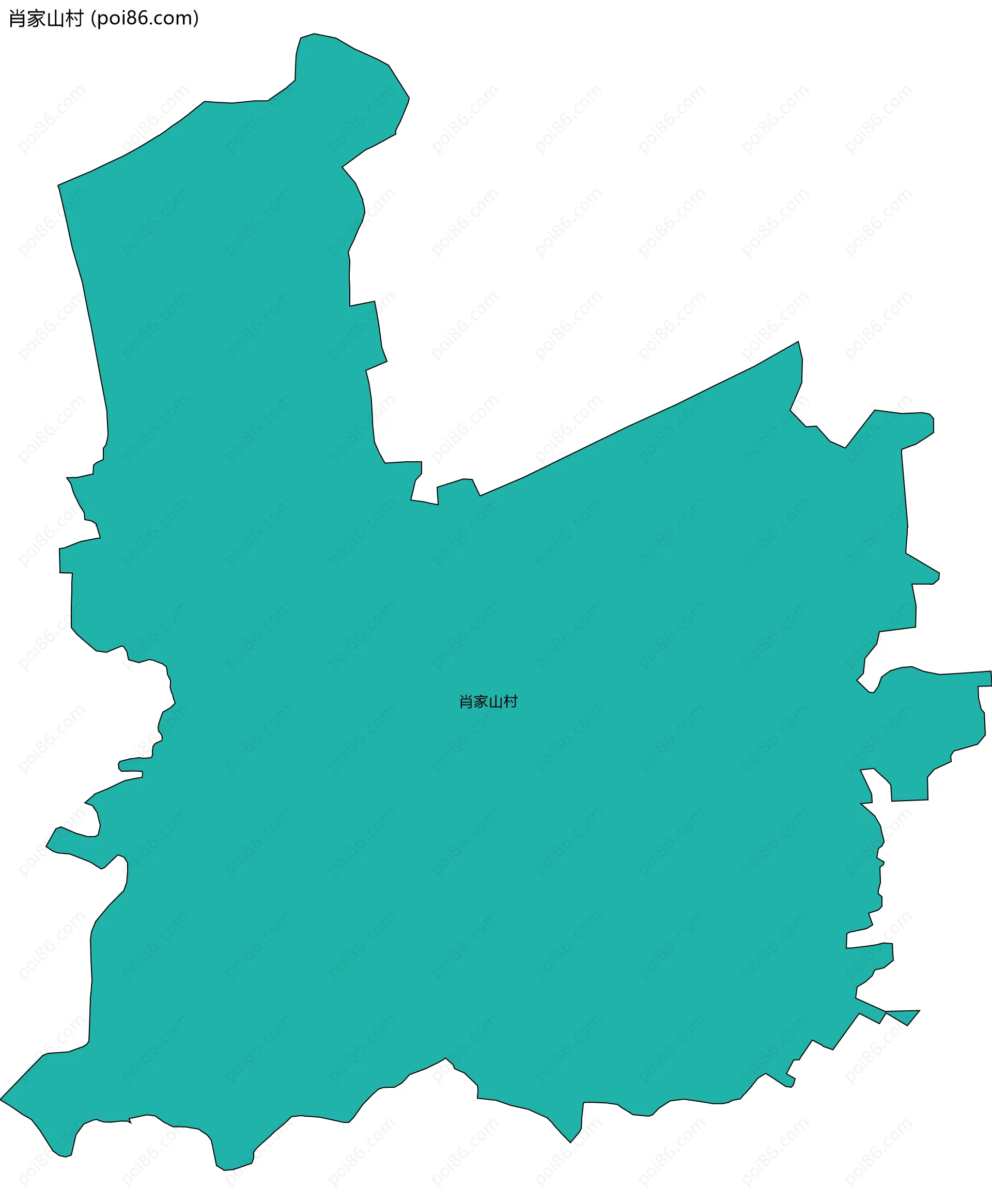 肖家山村边界地图