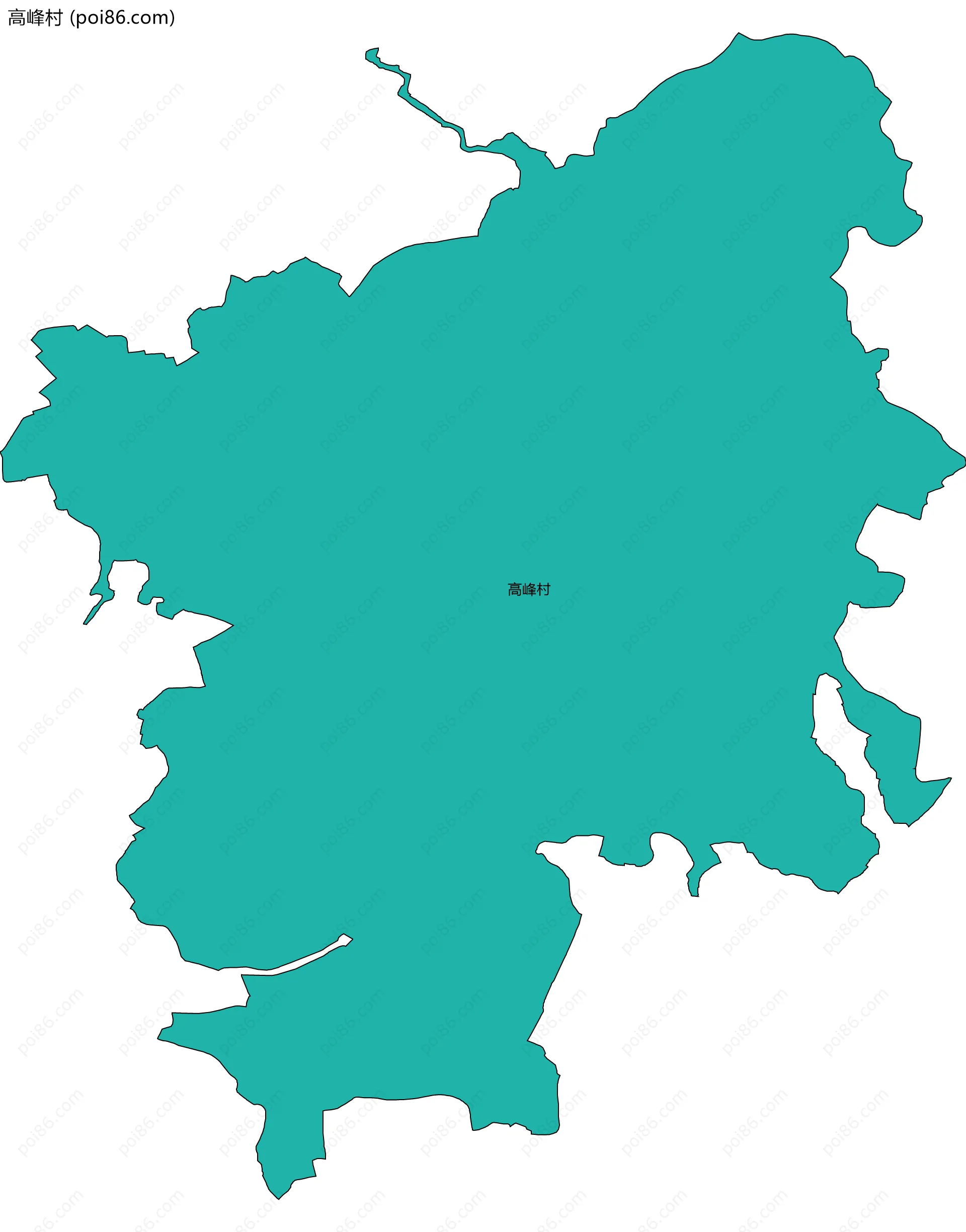 高峰村边界地图