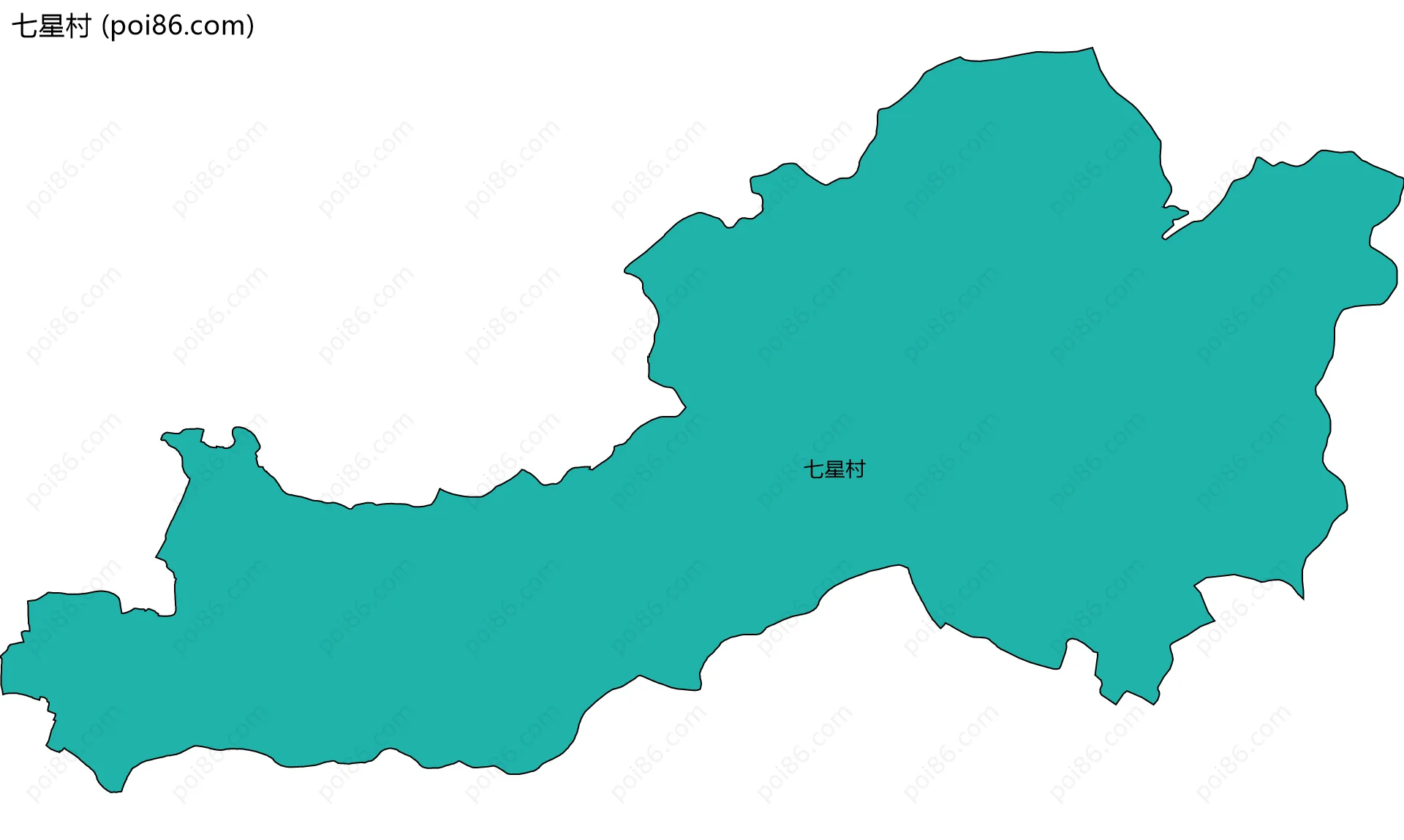 七星村边界地图