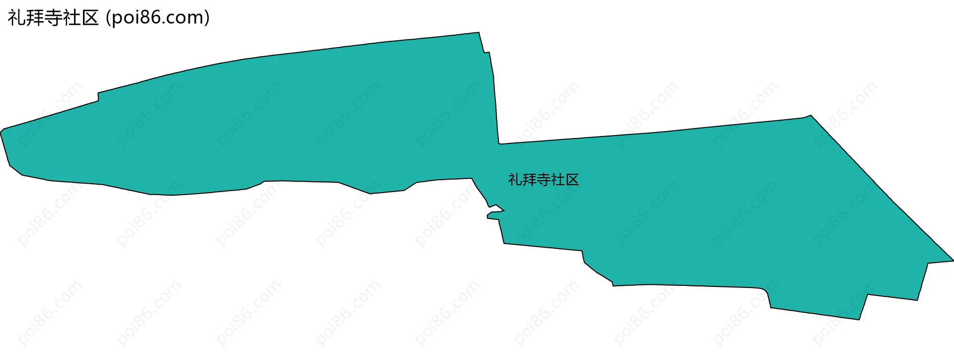 礼拜寺社区边界地图