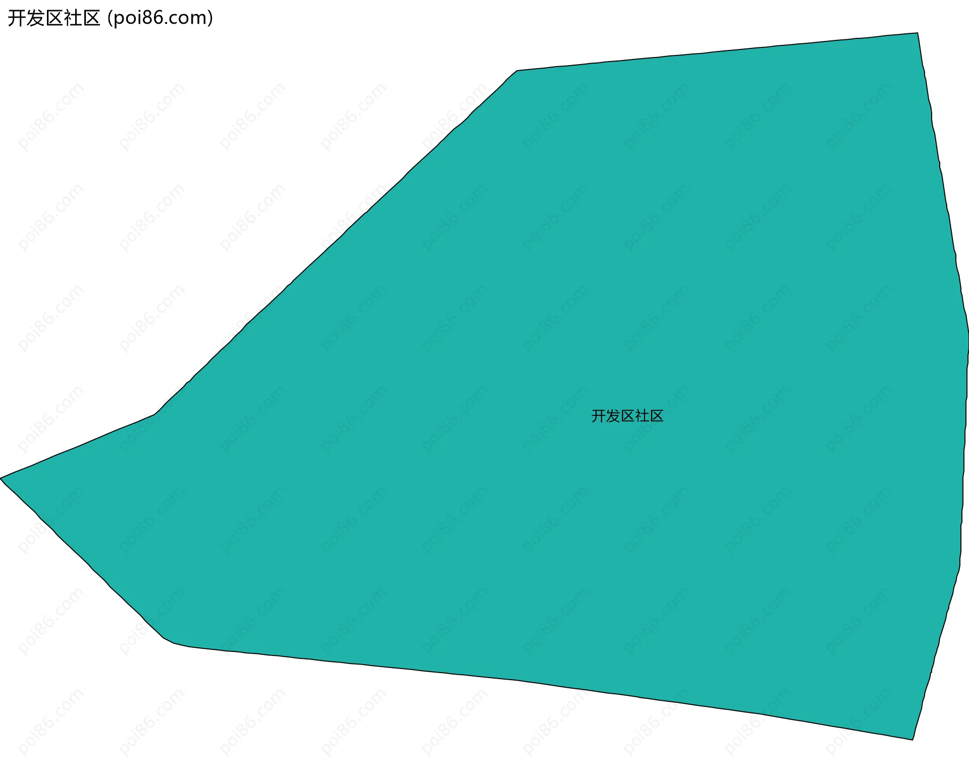 开发区社区边界地图