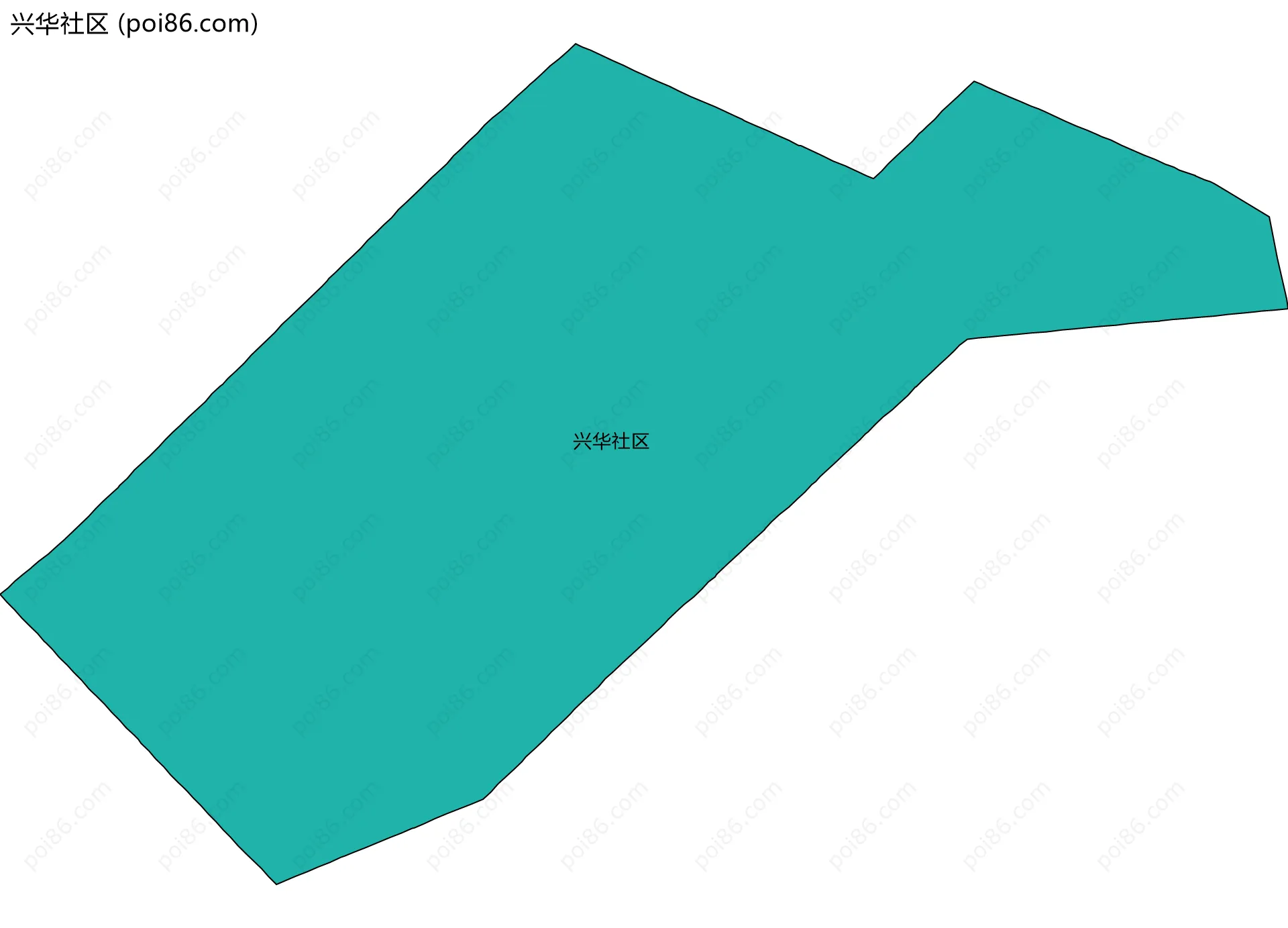 兴华社区边界地图